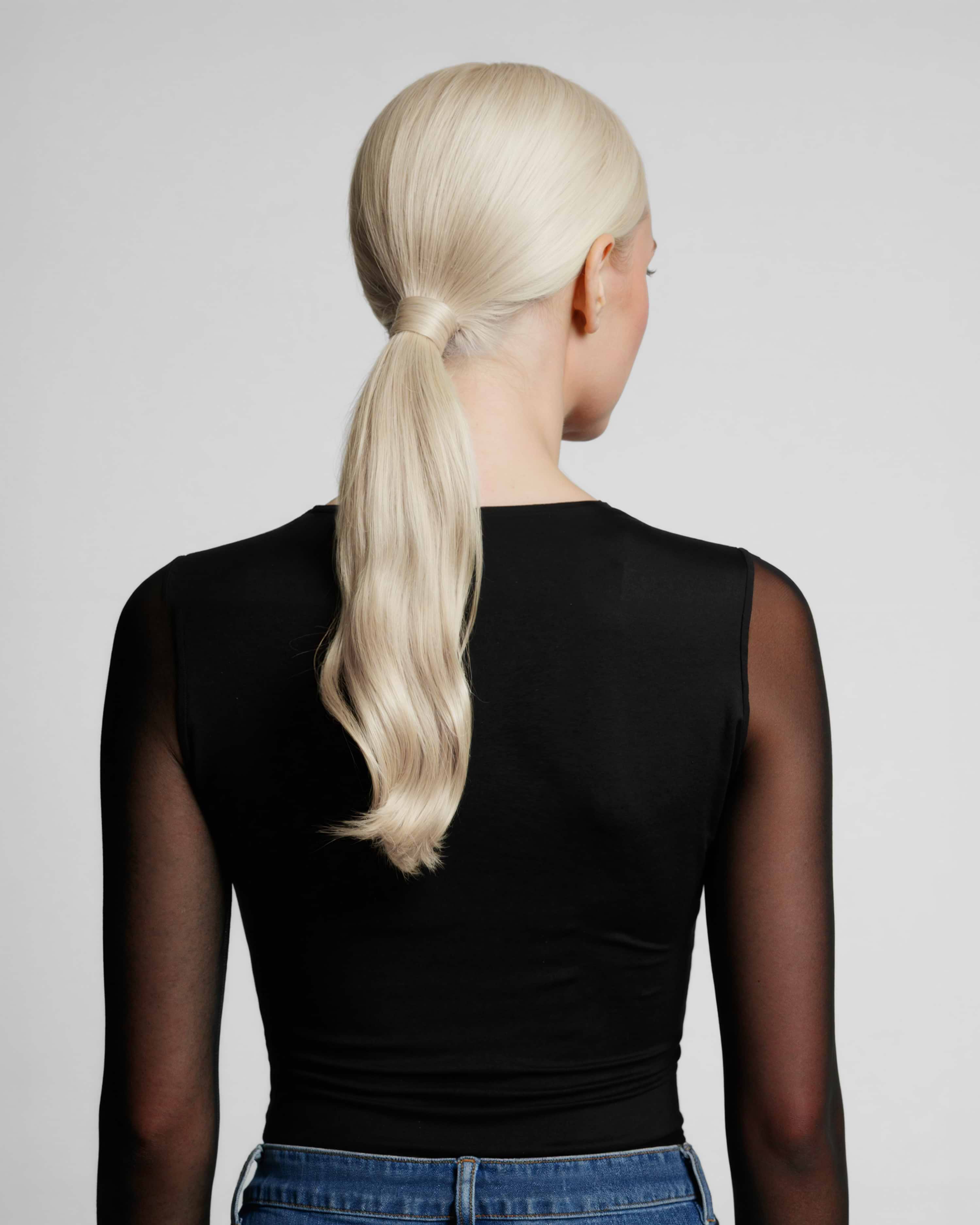 Ponytail 40 cm - Straight - Ponytail - Light Volume - Platinum Blonde - Rapunzel of Sweden - Image 2