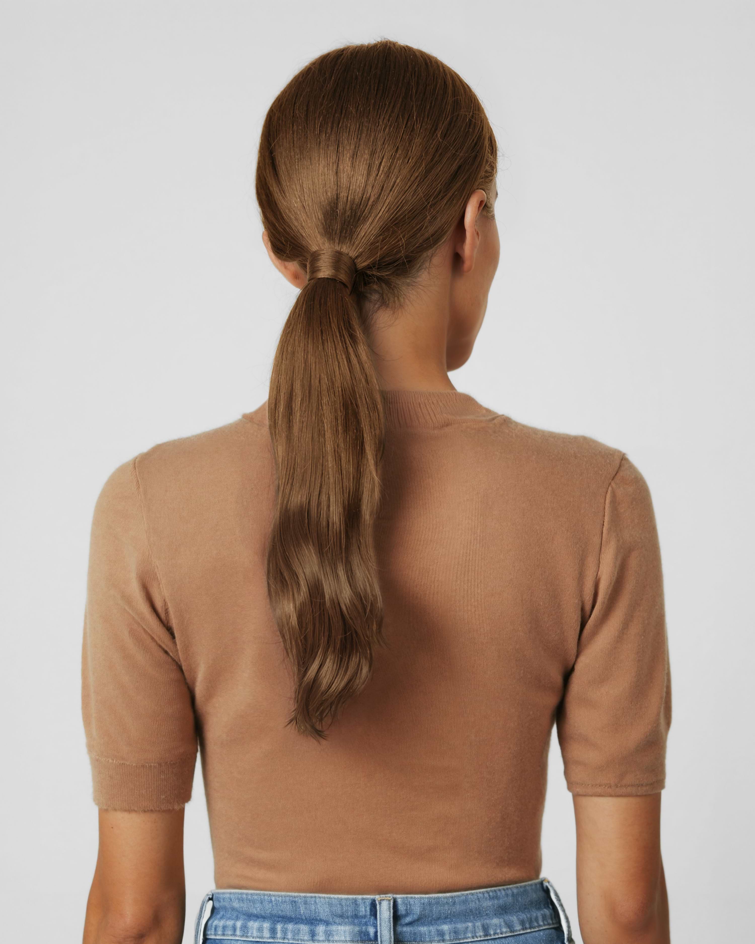 Ponytail 40 cm - Straight - Ponytail - Light Volume - Brown - Rapunzel of Sweden - Image 3
