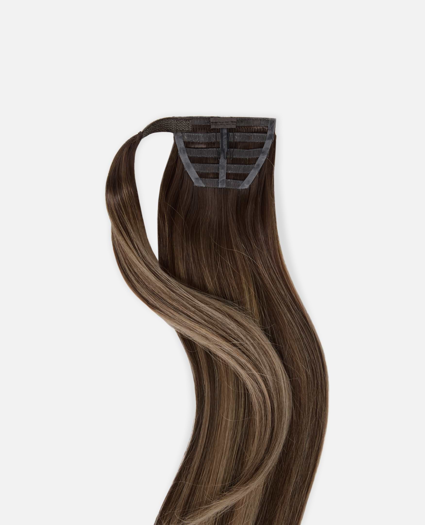 Ponytail 40 cm - Straight - Ponytail - Light Volume - Hazelnut Caramel Balayage - Rapunzel of Sweden - Image 6
