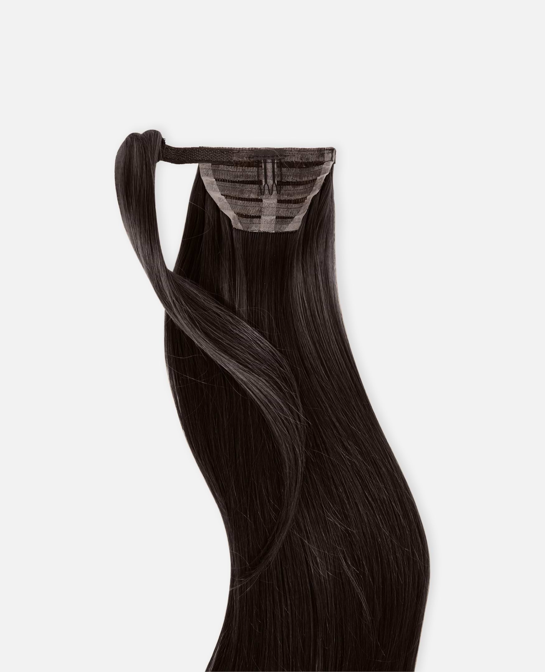 Ponytail 50 cm - Straight - Ponytail - Light Volume - Black Brown - Rapunzel of Sweden - Image 6
