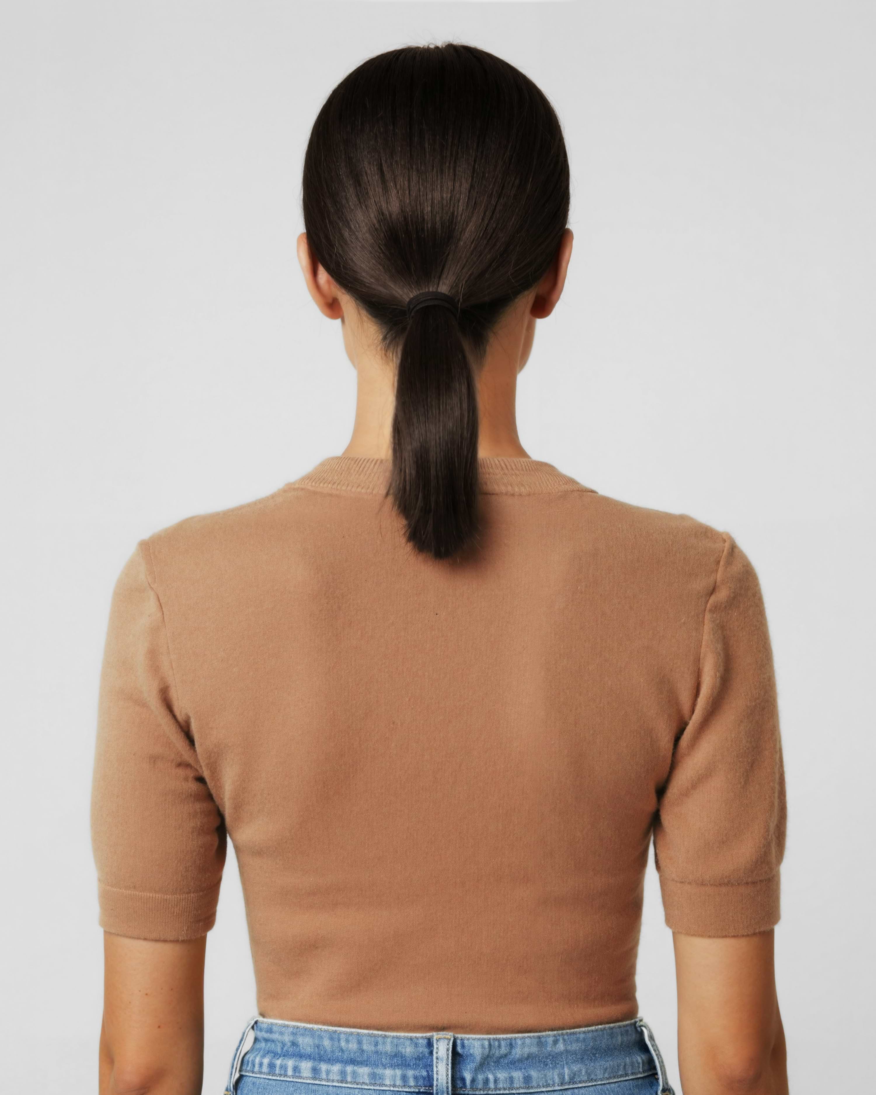 Ponytail 50 cm - Straight - Ponytail - Light Volume - Chocolate Brown - Rapunzel of Sweden - Image 3