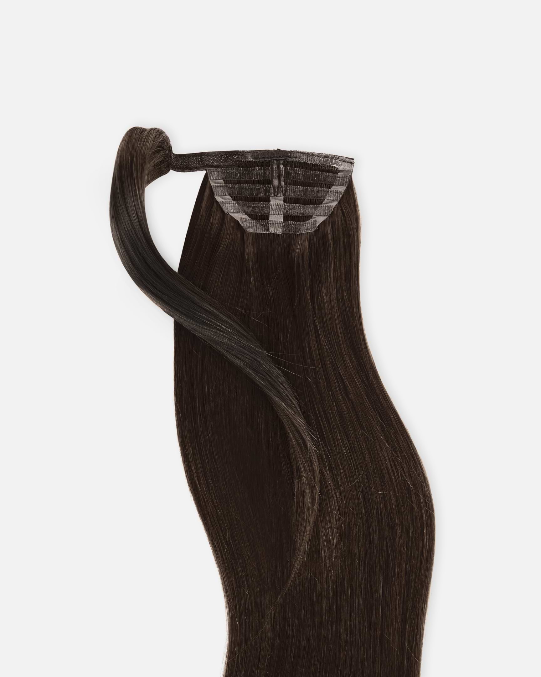 Ponytail 50 cm - Straight - Ponytail - Light Volume - Chocolate Brown - Rapunzel of Sweden - Image 5