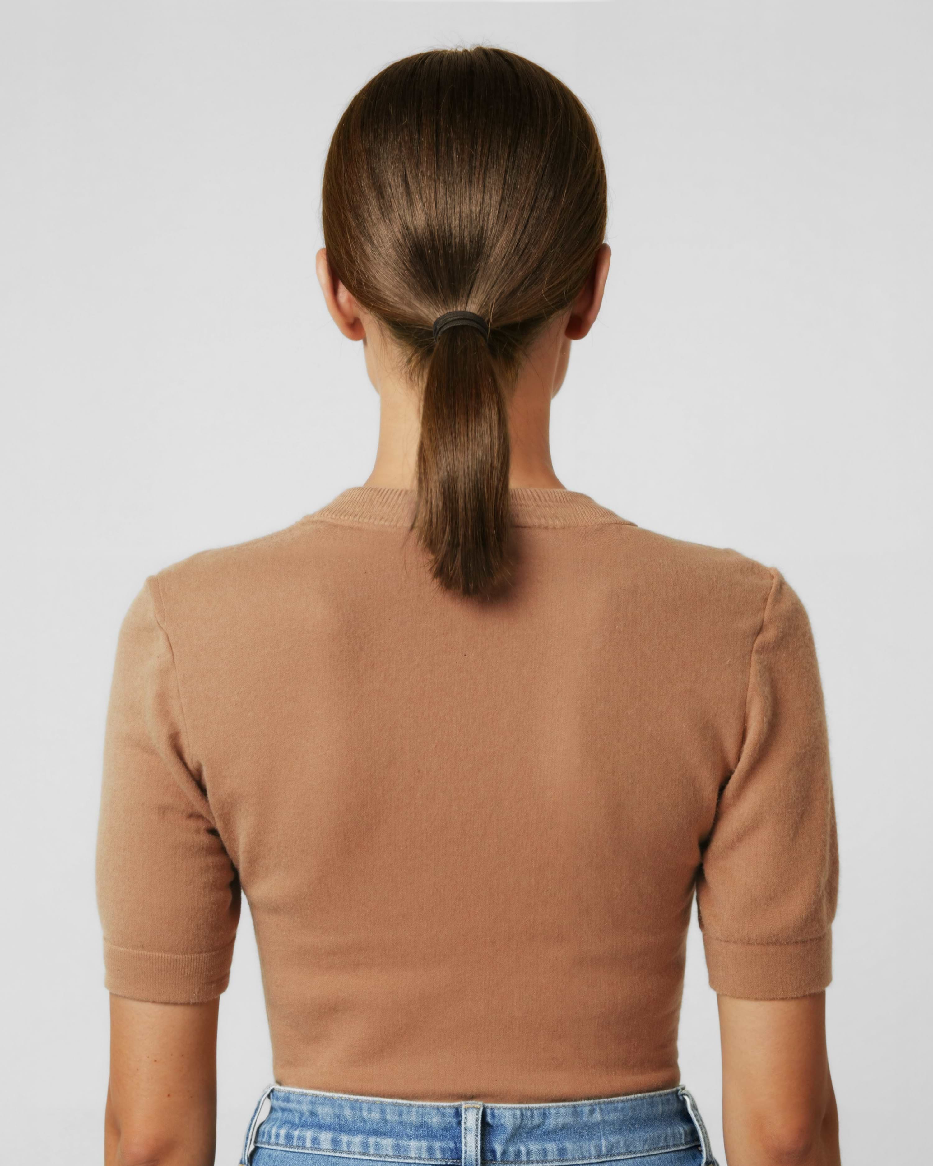 Ponytail 50 cm - Straight - Ponytail - Light Volume - Dark Brown - Rapunzel of Sweden - Image 3