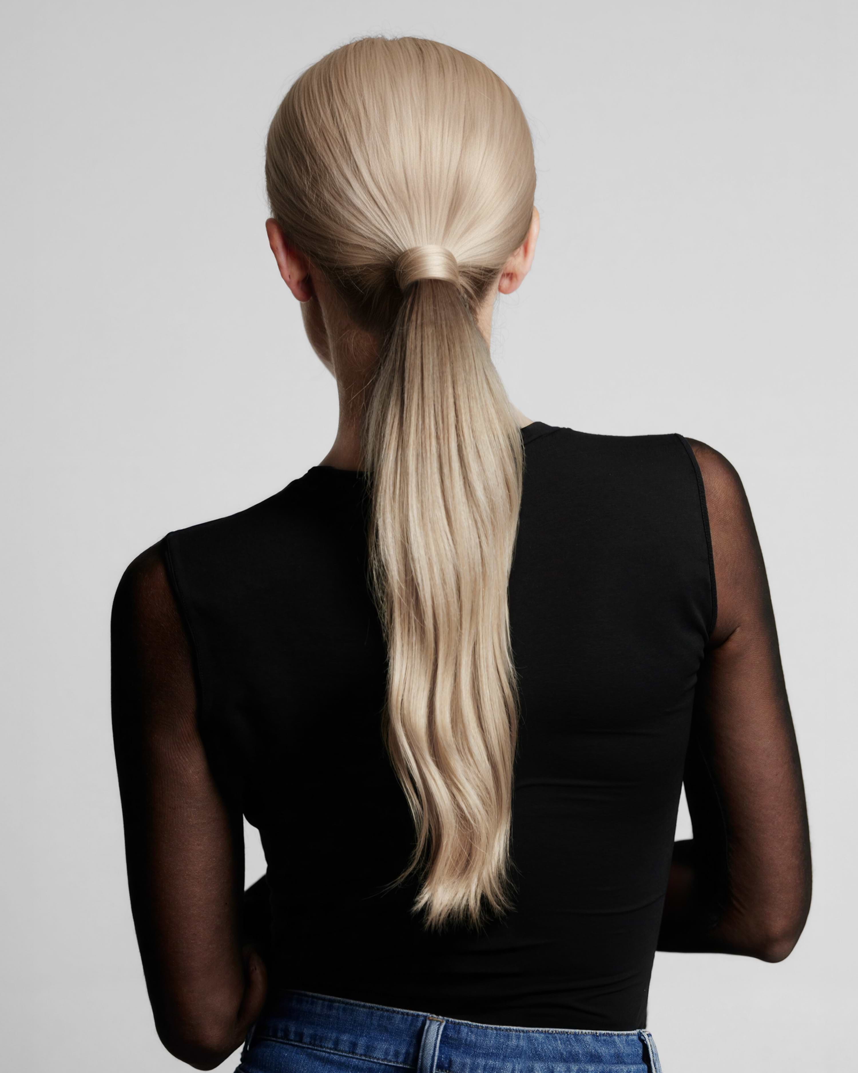 Ponytail 50 cm - Straight - Ponytail - Light Volume - Dark Cool Blonde ColorMelt - Rapunzel of Sweden - Image 2