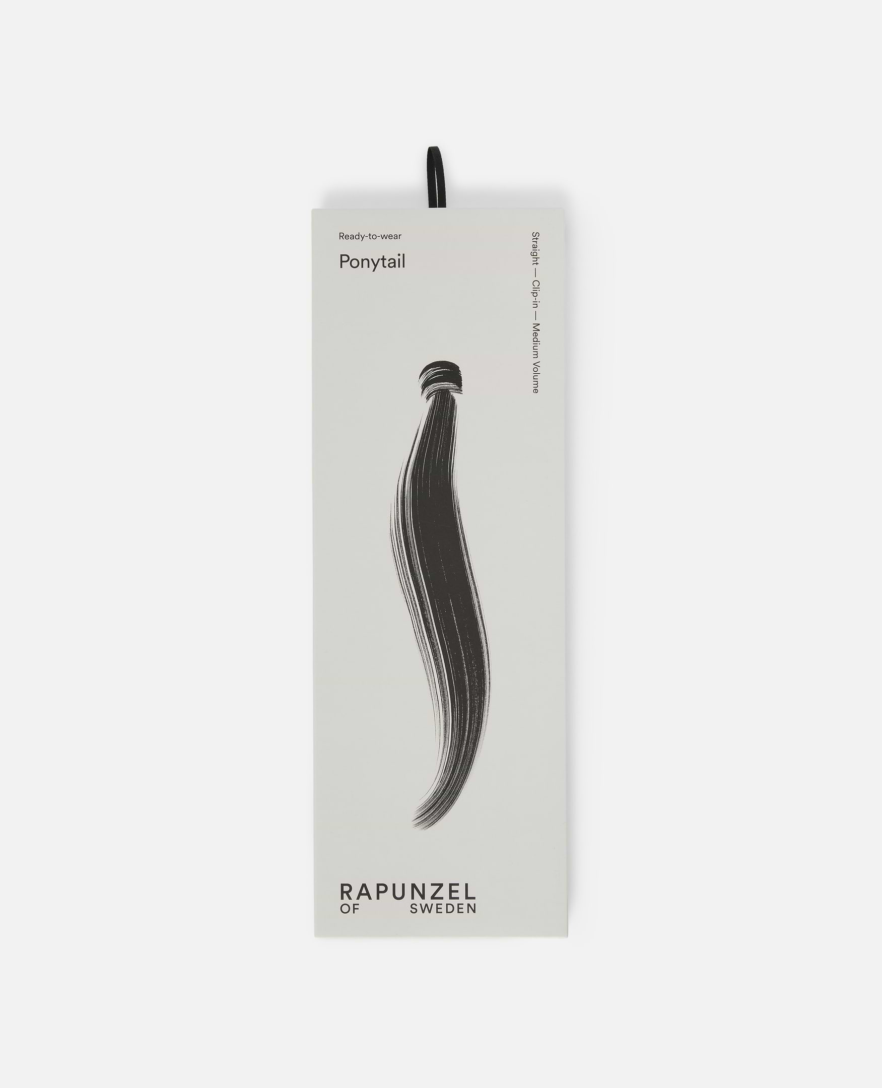 Vegan Ponytail 50 cm - Straight - Ponytail - Medium Volume - Light Grey - Rapunzel of Sweden - Image 5