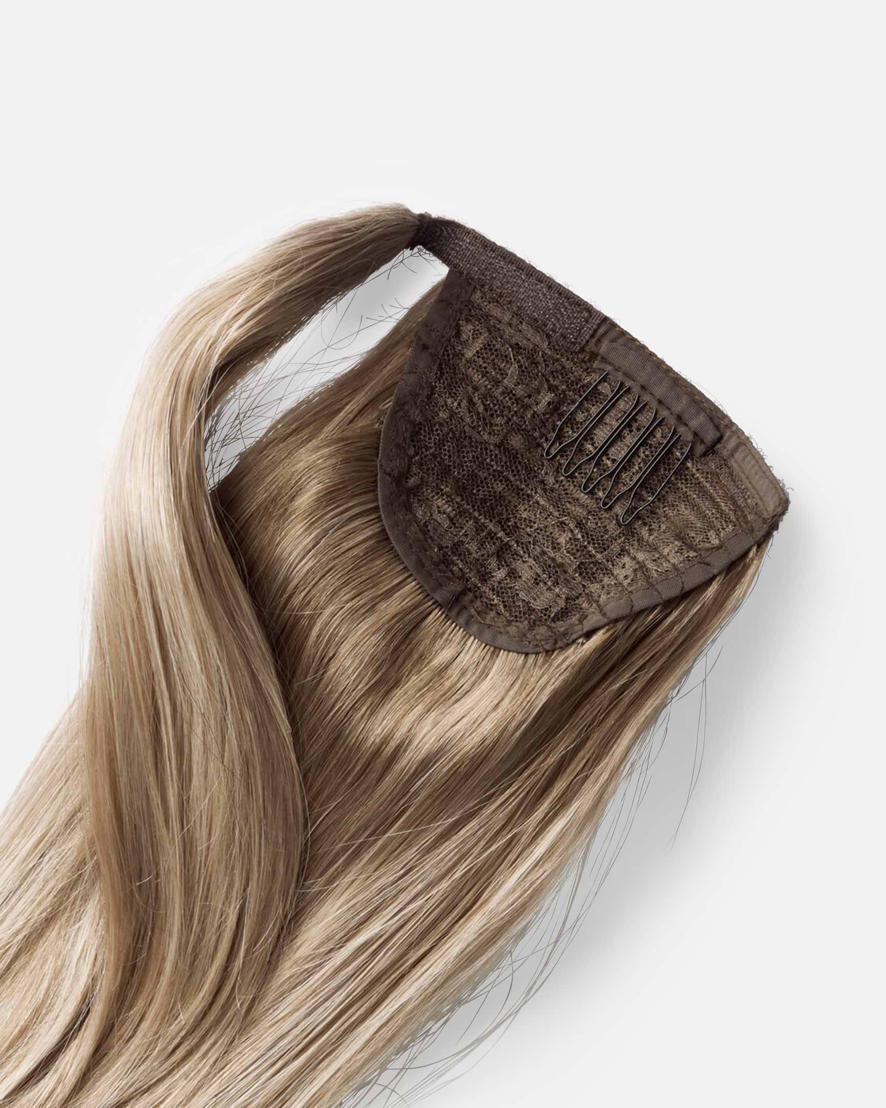 Vegan Ponytail 50 cm - Beach Wave - Ponytail - Medium Volume - Dark Ashy Blonde Balayage - Rapunzel of Sweden - Image 2