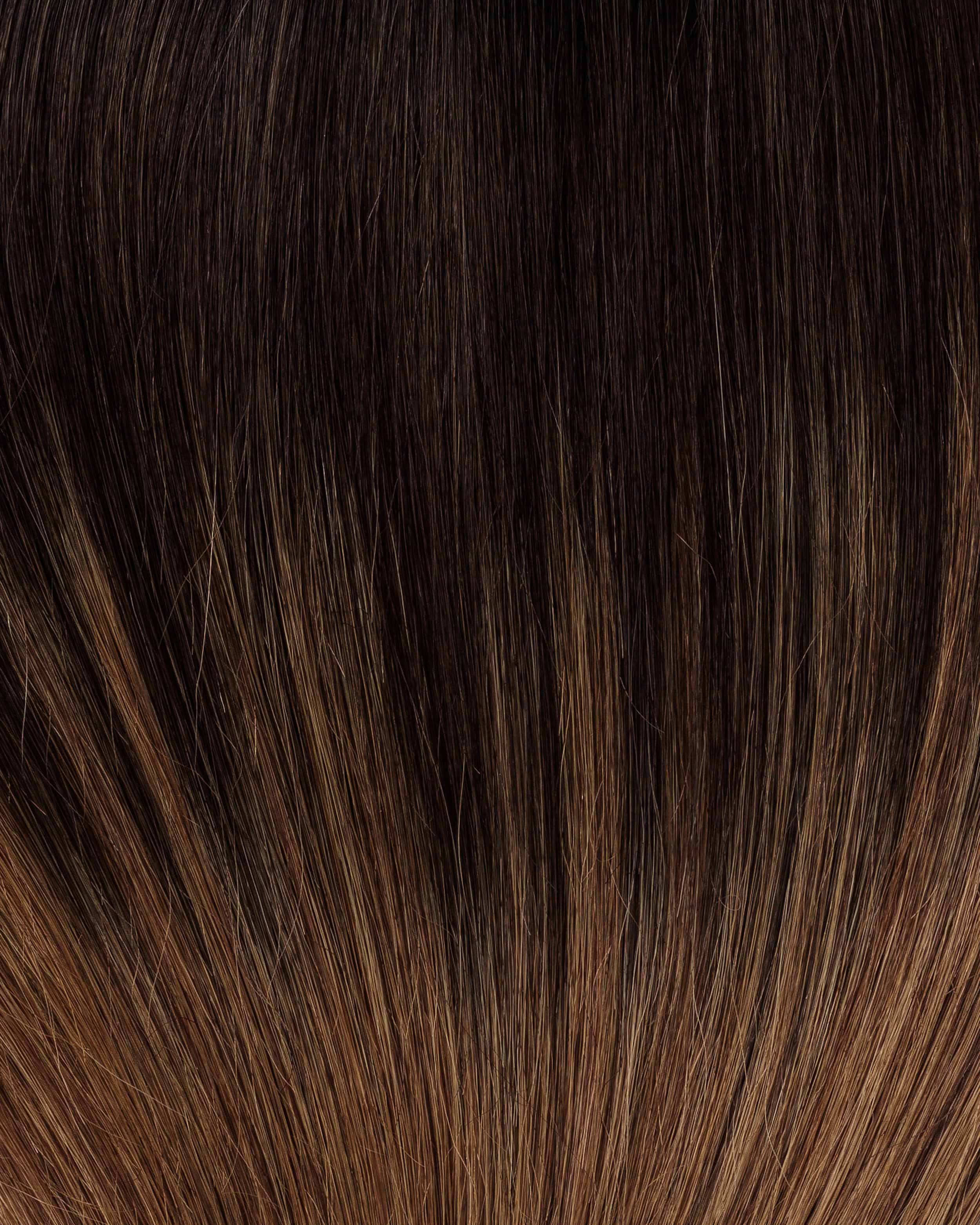 Premium Keratin Extensions 40 cm - Straight - U-tip - 20 Pieces - Deep Brown ColorMelt - Rapunzel of Sweden - Image 3