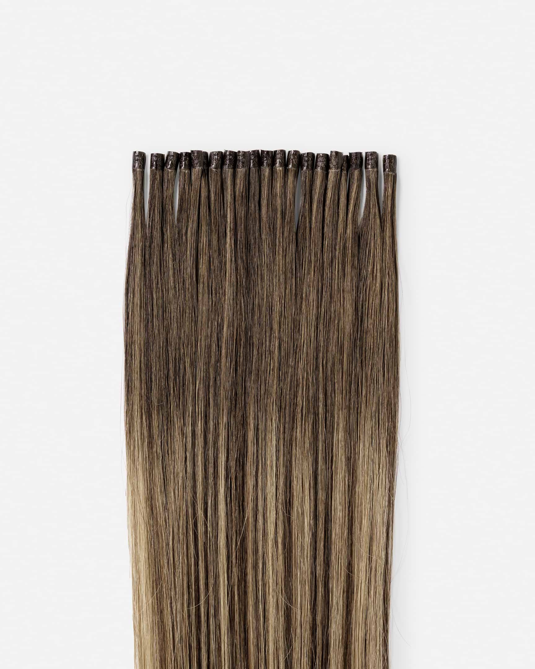 Premium Keratin Extensions 40 cm - Straight - U-tip - 20 Pieces - Hazelnut Caramel Balayage - Rapunzel of Sweden - Image 2