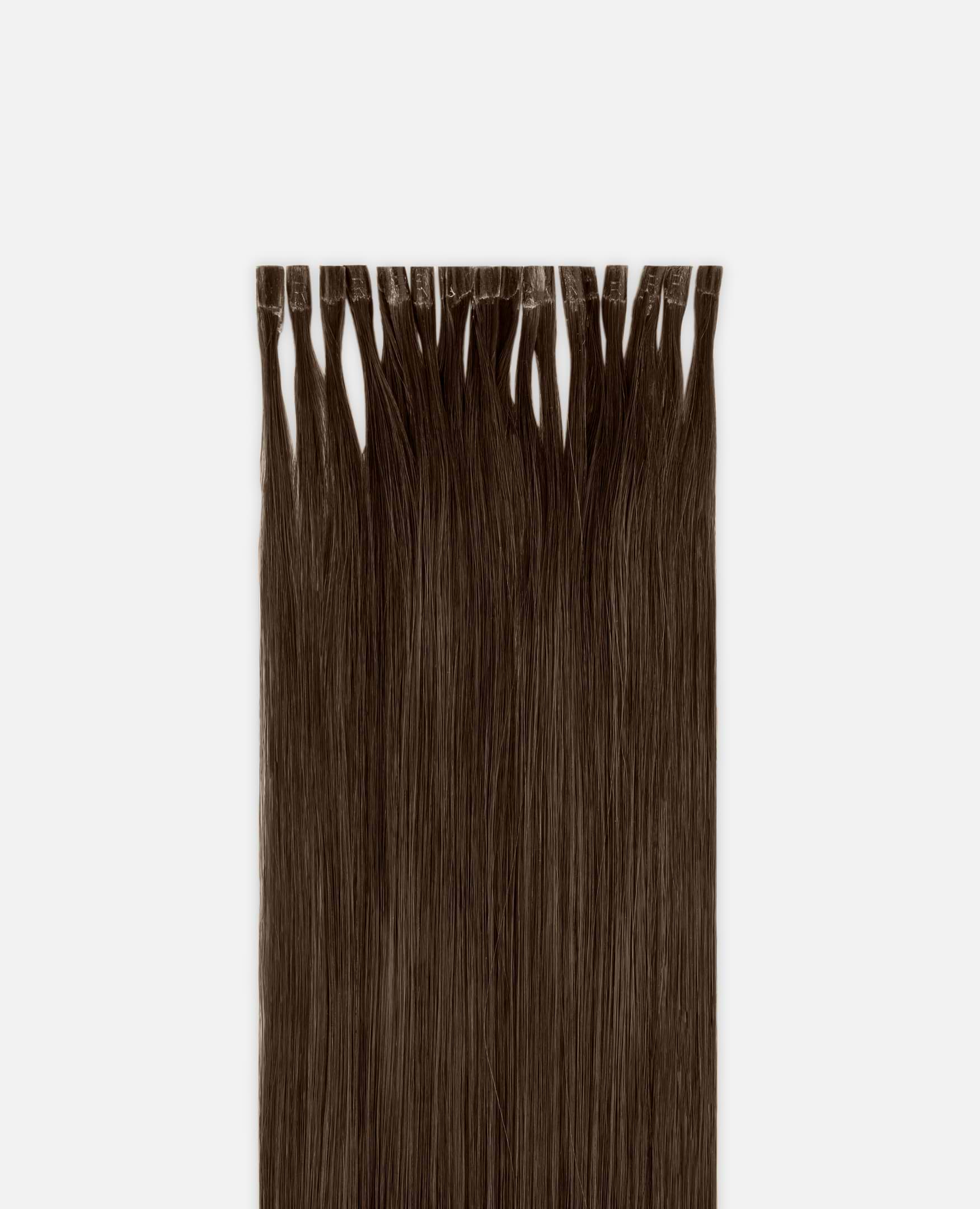 Premium Keratin Extensions 40 cm - Straight - U-tip - 20 Pieces - Coffee Brown - Rapunzel of Sweden - Image 2
