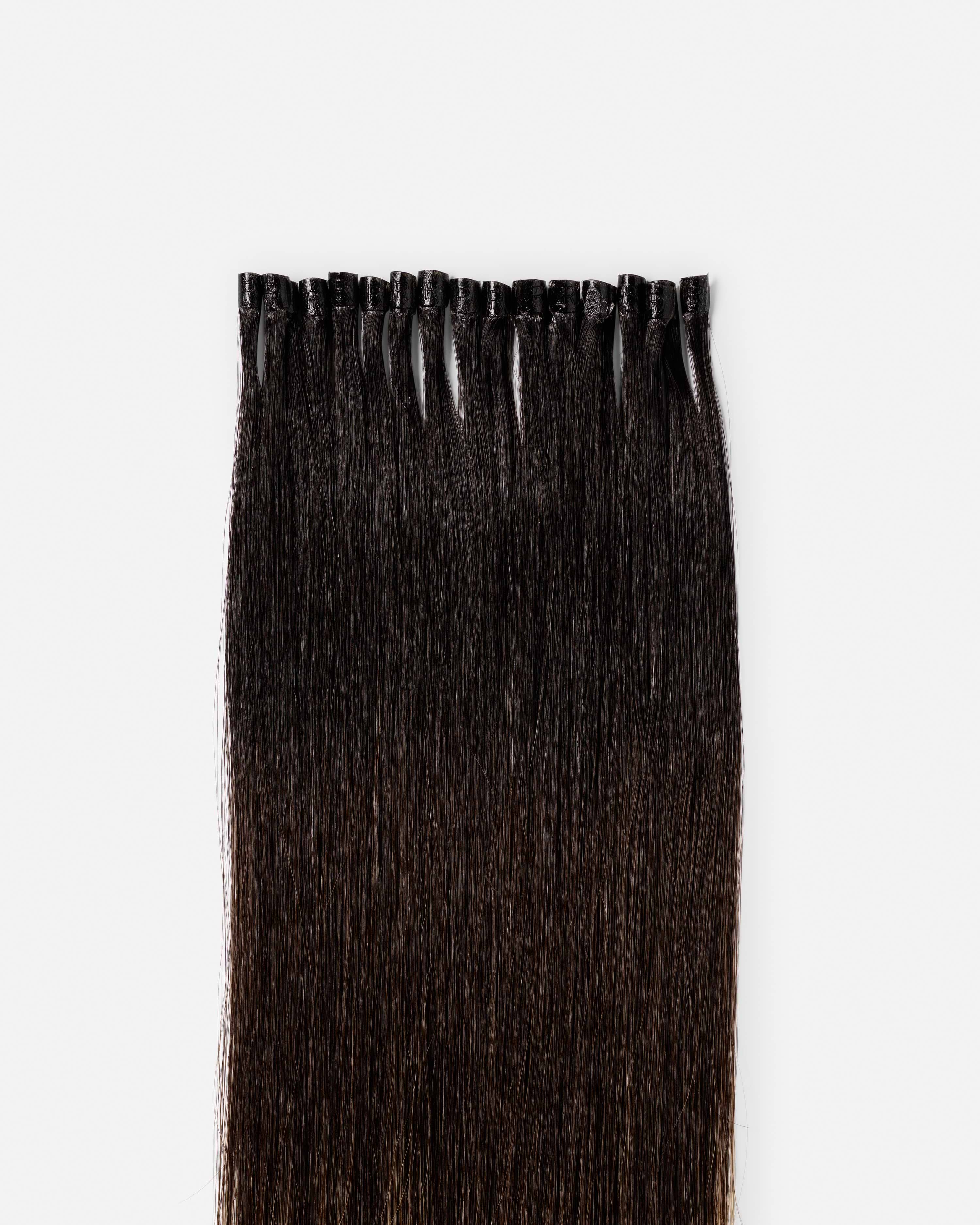 Premium Keratin Extensions 40 cm - Straight - U-tip - 20 Pieces - Deep Brown ColorMelt - Rapunzel of Sweden - Image 2
