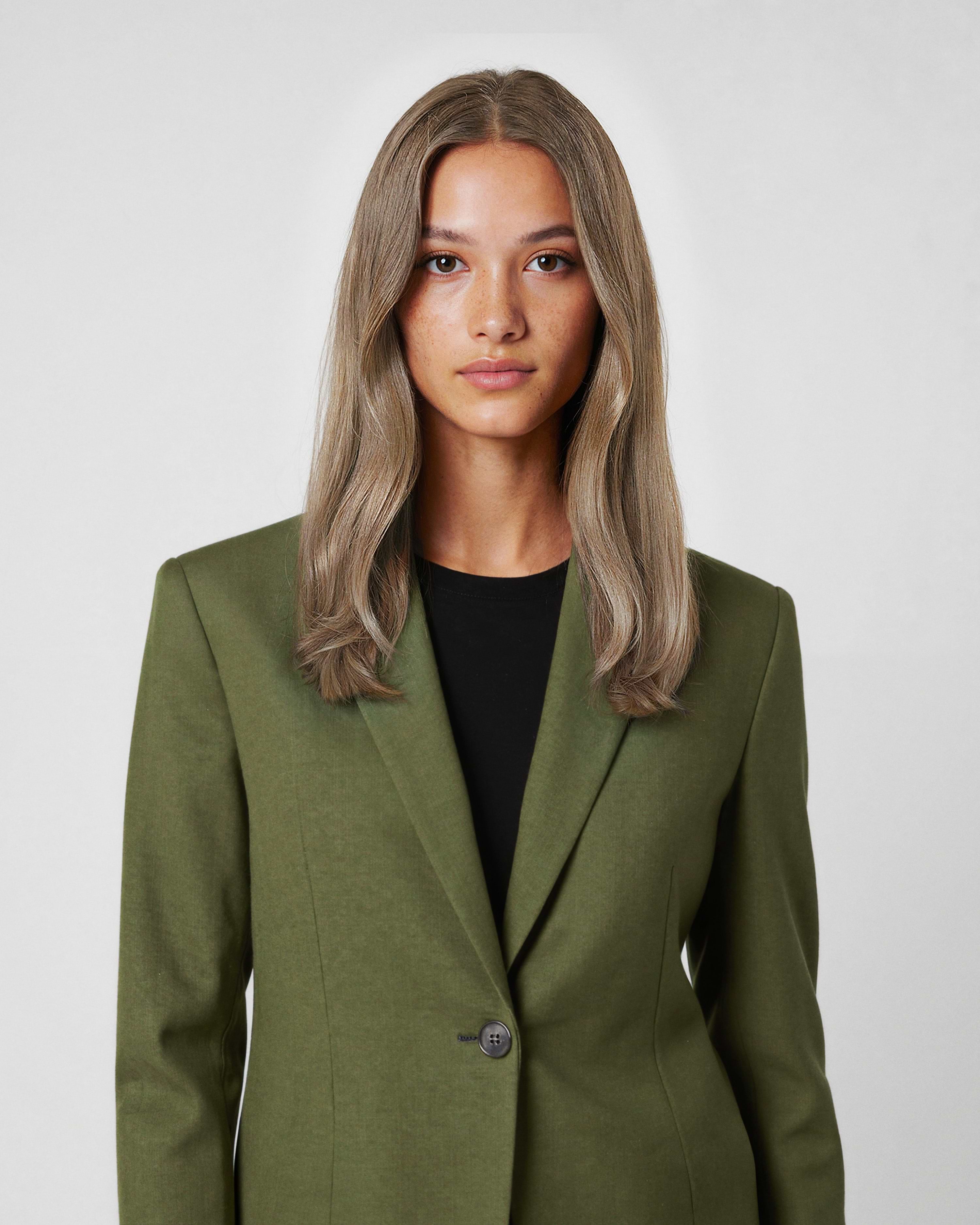 Halo Hairband 50 cm - Straight - Invisible Halo Hairband Clip-ins - Light Volume - Brown Ash Blonde Balayage - Rapunzel of Sweden - Image 3