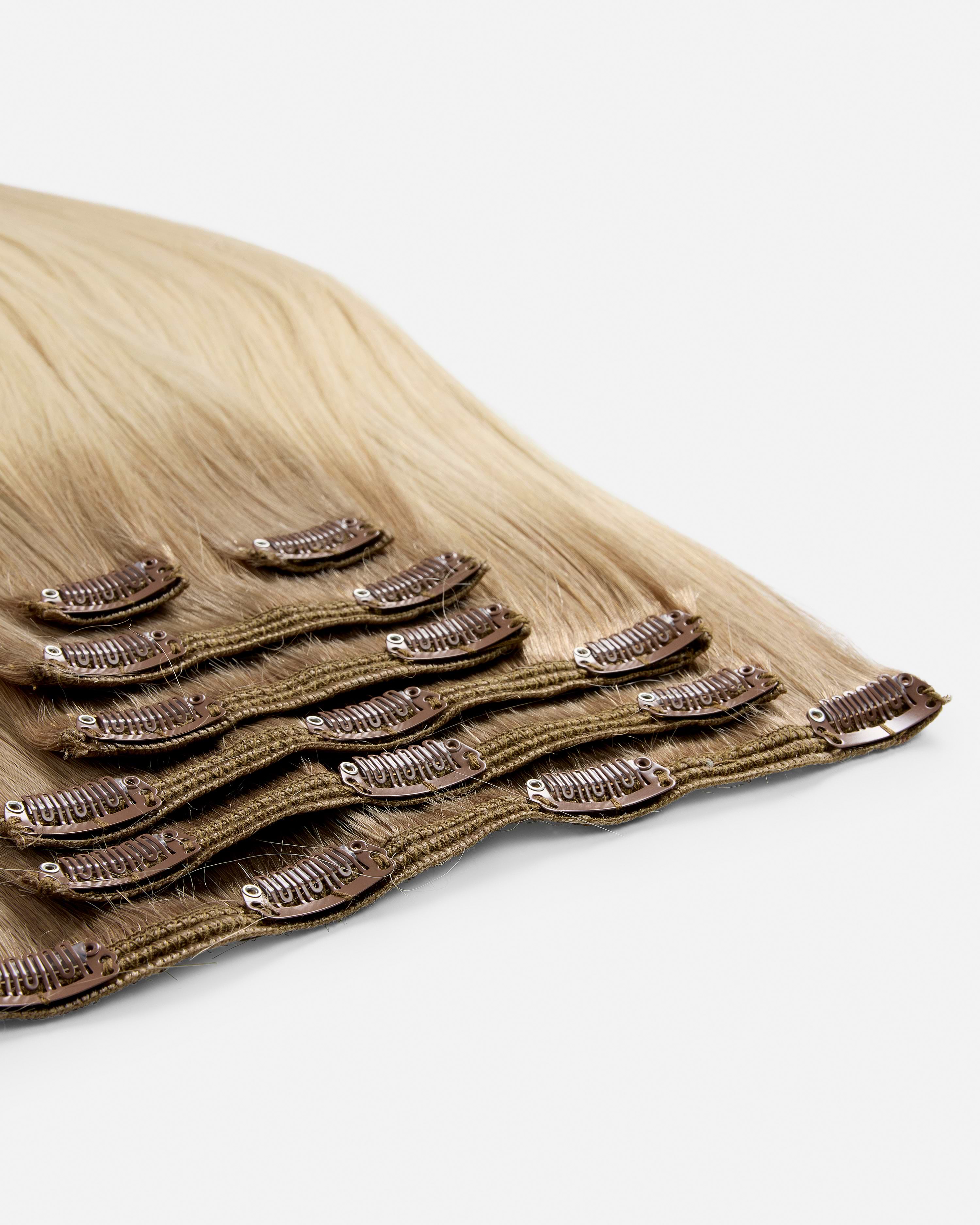 Classic Clip-ins 40 cm - Straight - Classic Clip-ins - Medium Volume - 7 Pieces - Cool Platinum Blonde Balayage - Rapunzel of Sweden - Image 5