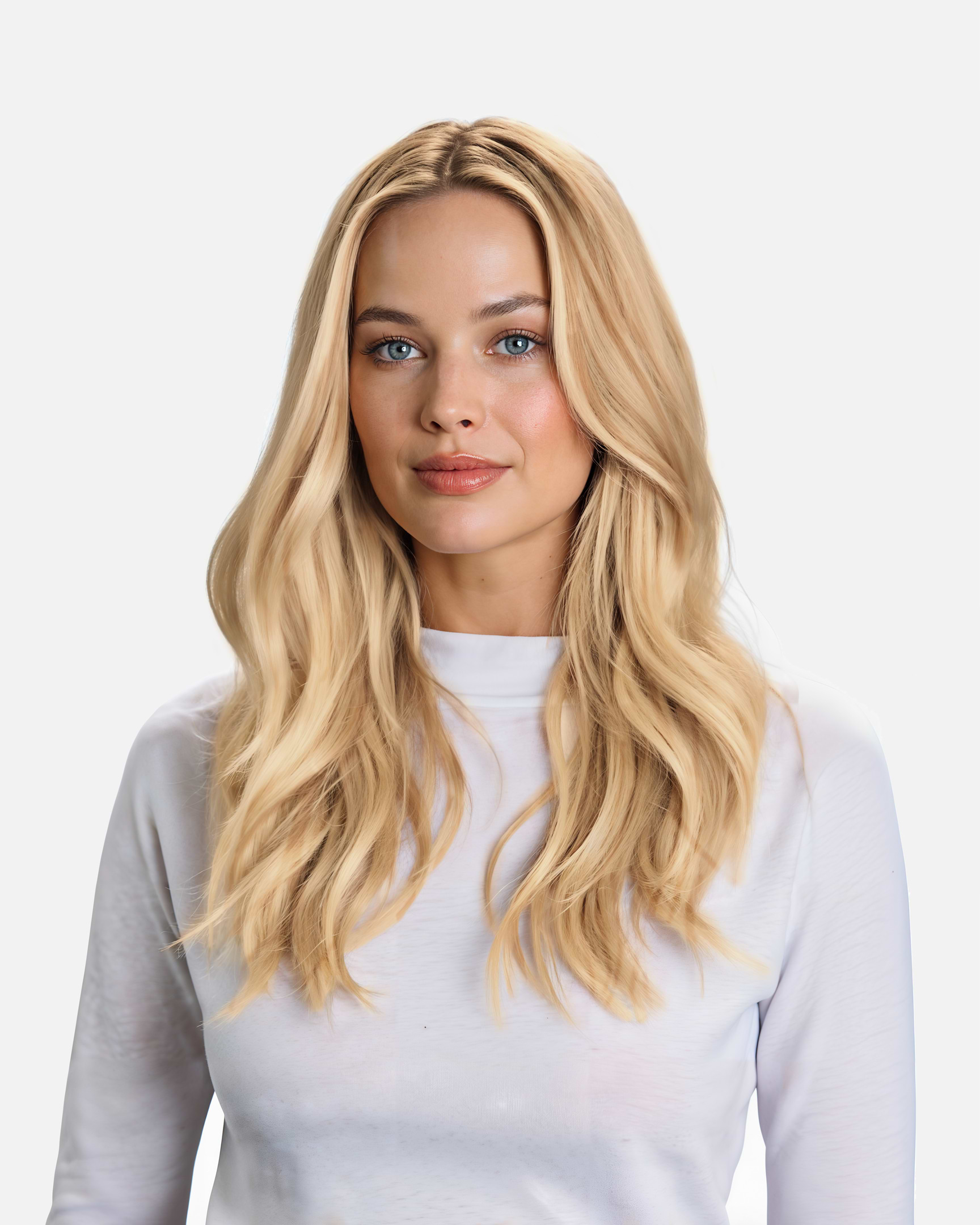 Classic Clip-ins 40 cm - Straight - Classic Clip-ins - Medium Volume - 7 Pieces - Scandinavian Blonde - Rapunzel of Sweden - Image 2