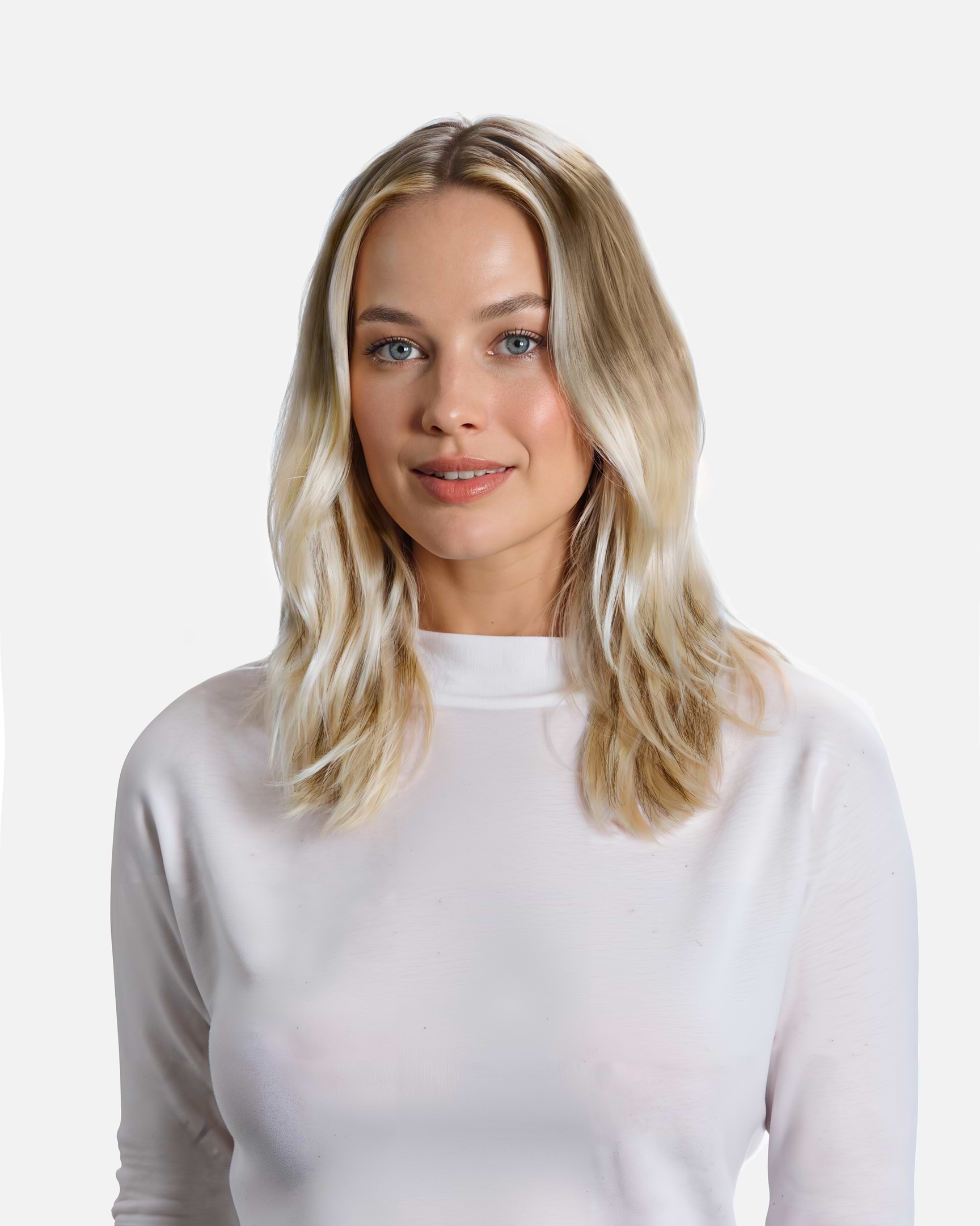 Classic Clip-ins 40 cm - Straight - Classic Clip-ins - Medium Volume - 7 Pieces - Cool Platinum Blonde Balayage - Rapunzel of Sweden - Image 4