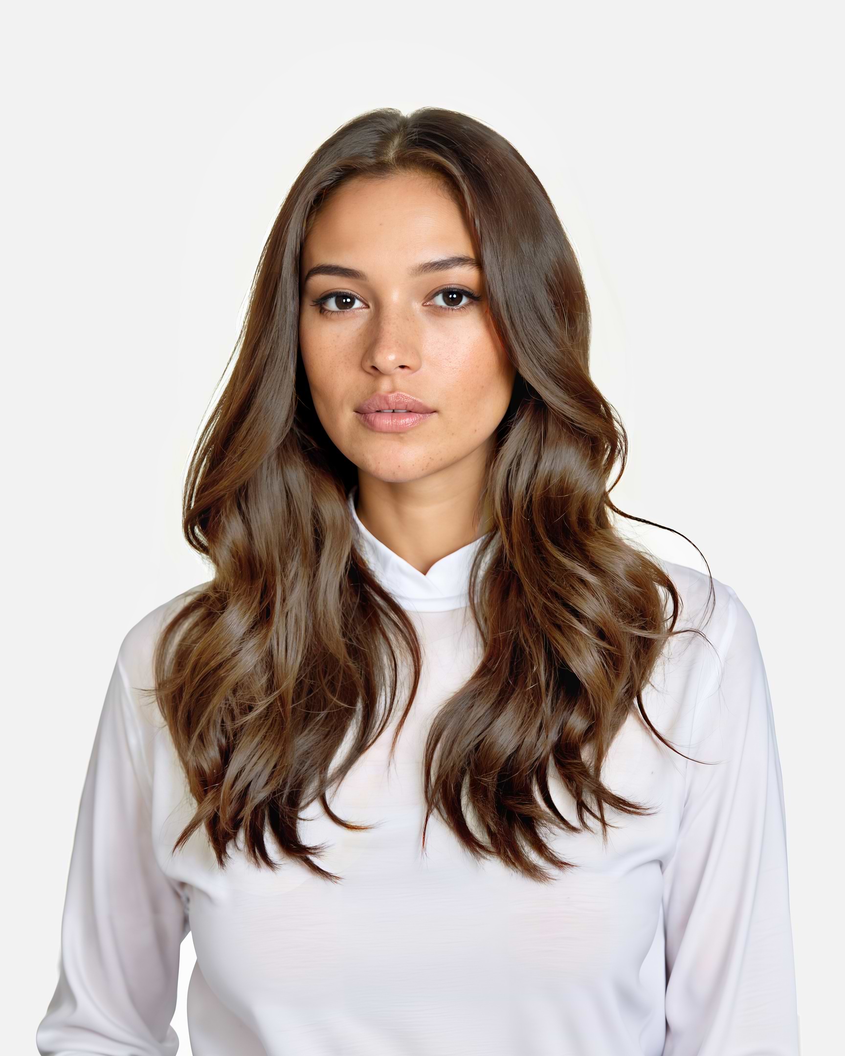 Classic Clip-ins 40 cm - Straight - Classic Clip-ins - Medium Volume - 7 Pieces - Brown - Rapunzel of Sweden - Image 2