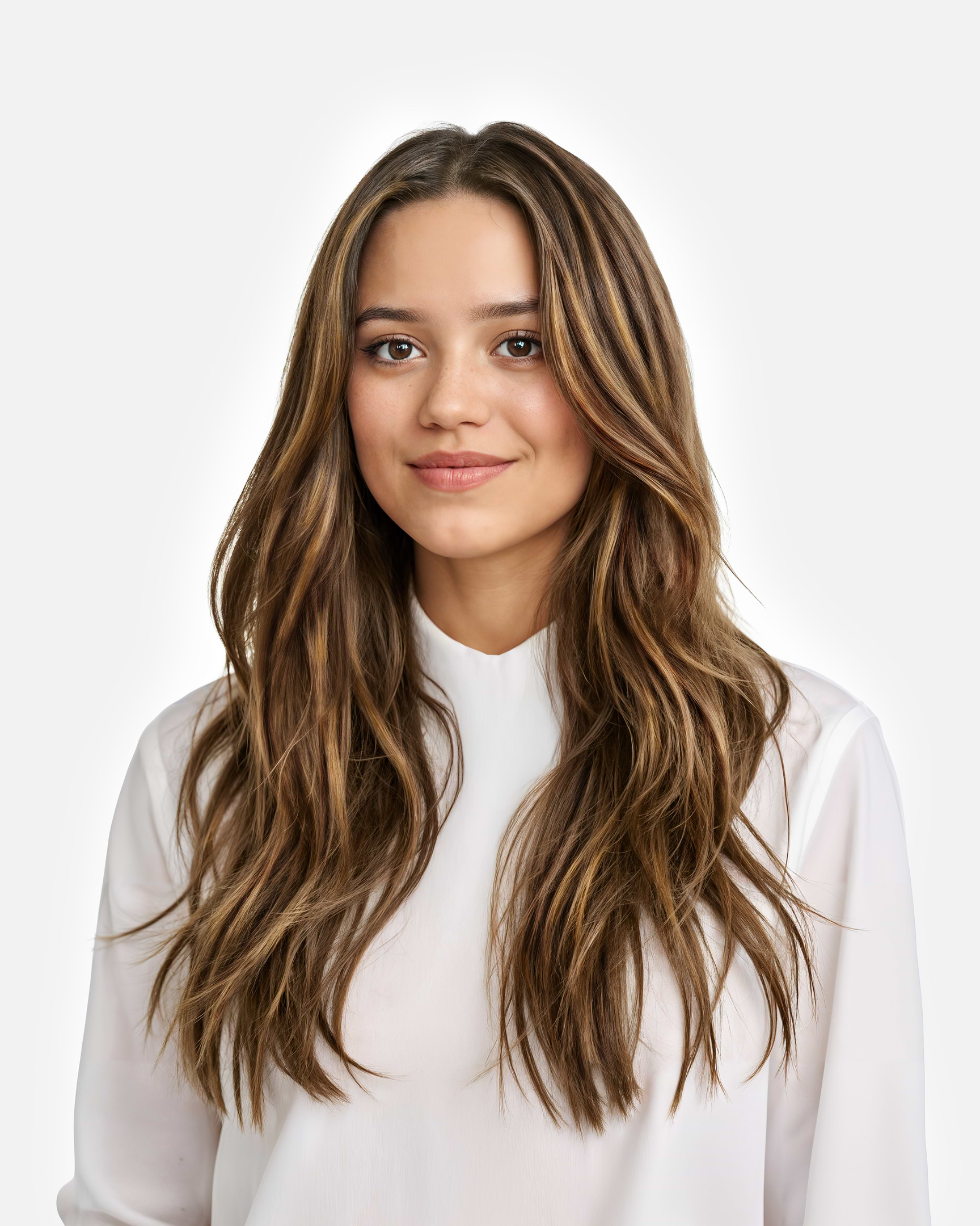 Classic Clip-ins 50 cm - Straight - Classic Clip-ins - Medium Volume - 7 Pieces - Golden Brown Mix - Rapunzel of Sweden - Image 2