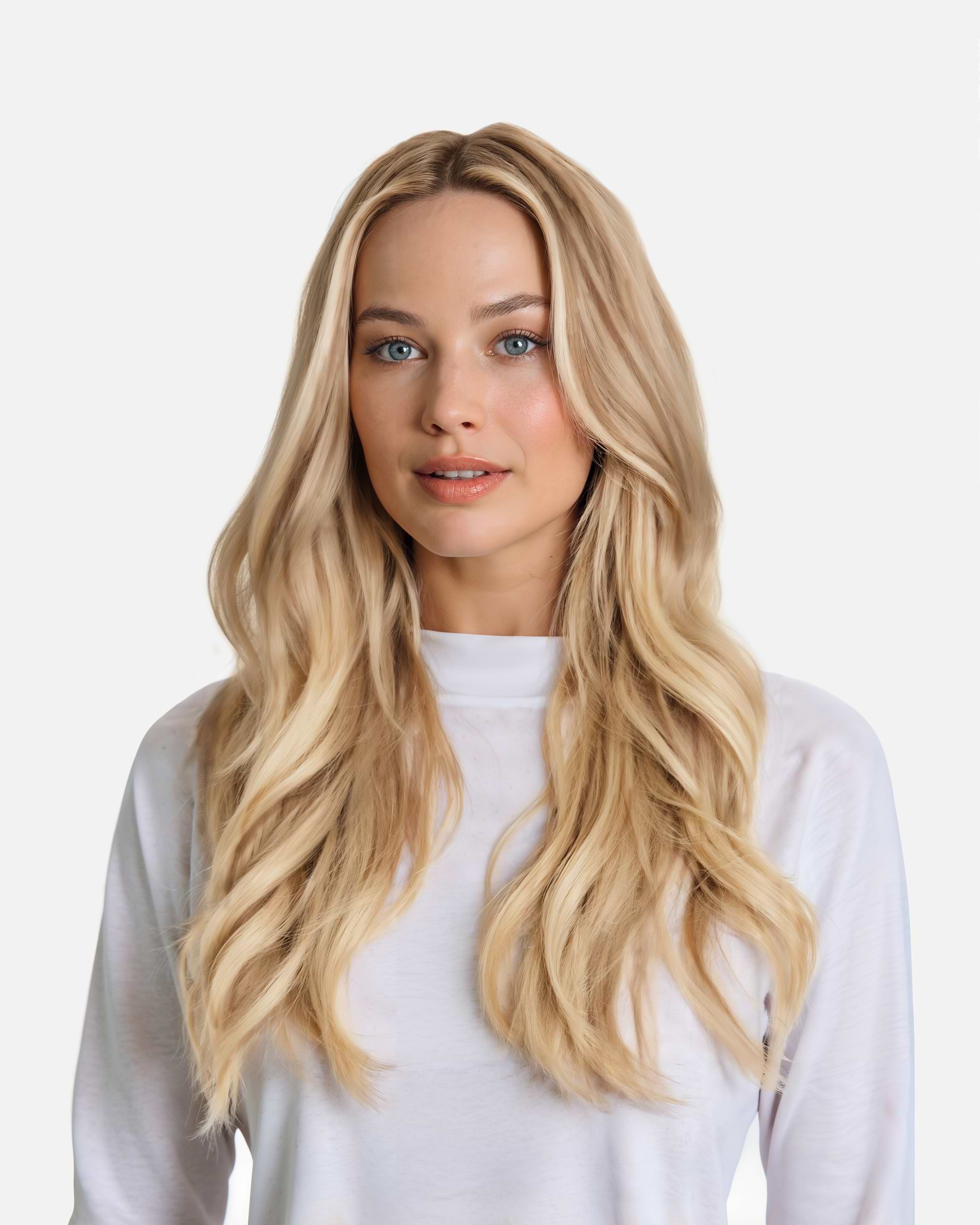 Classic Clip-ins 50 cm - Straight - Classic Clip-ins - Medium Volume - 7 Pieces - Summer Blonde - Rapunzel of Sweden - Image 2