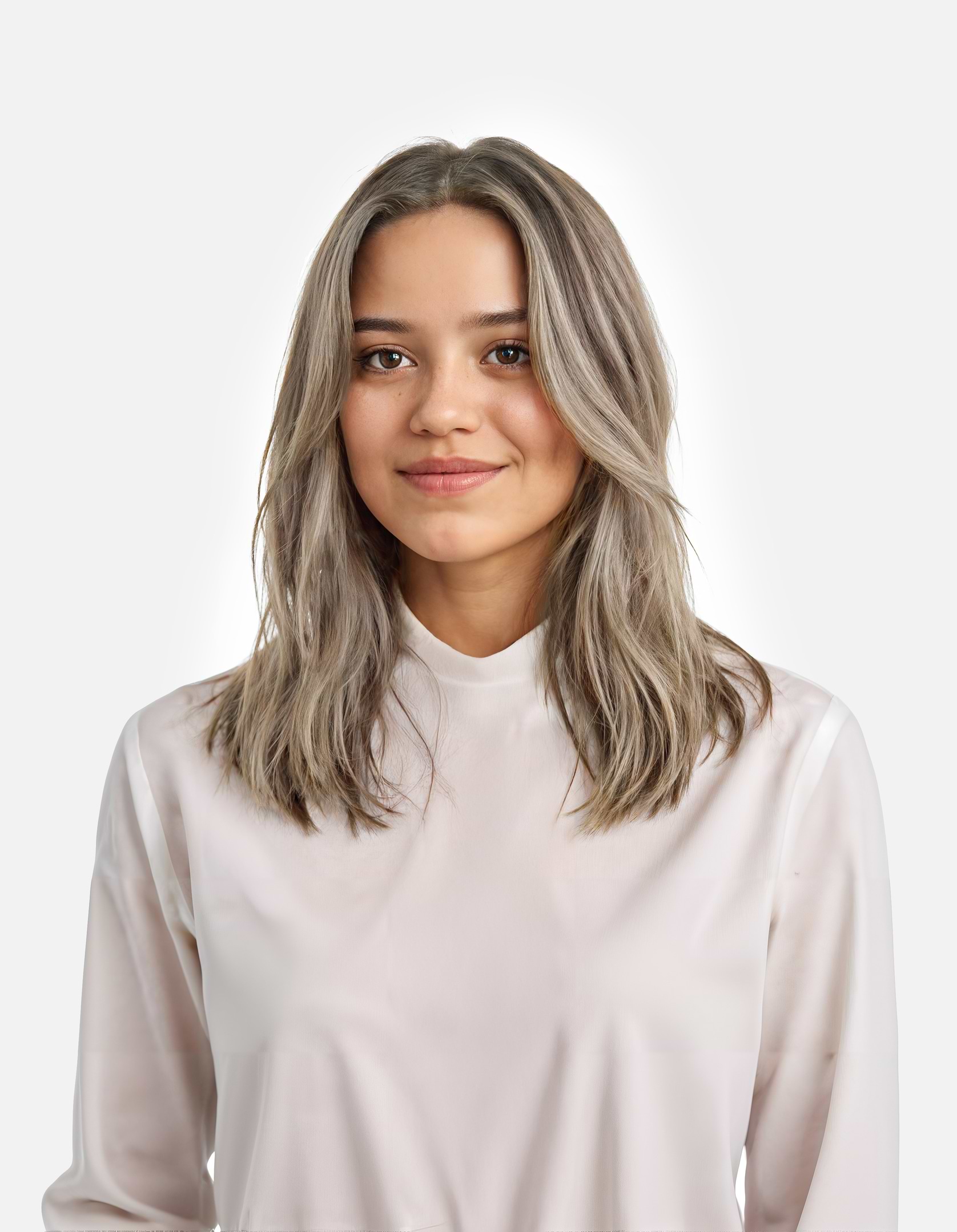 Classic Clip-ins 50 cm - Straight - Classic Clip-ins - Medium Volume - 7 Pieces - Dark Ashy Blonde Balayage - Rapunzel of Sweden - Image 3