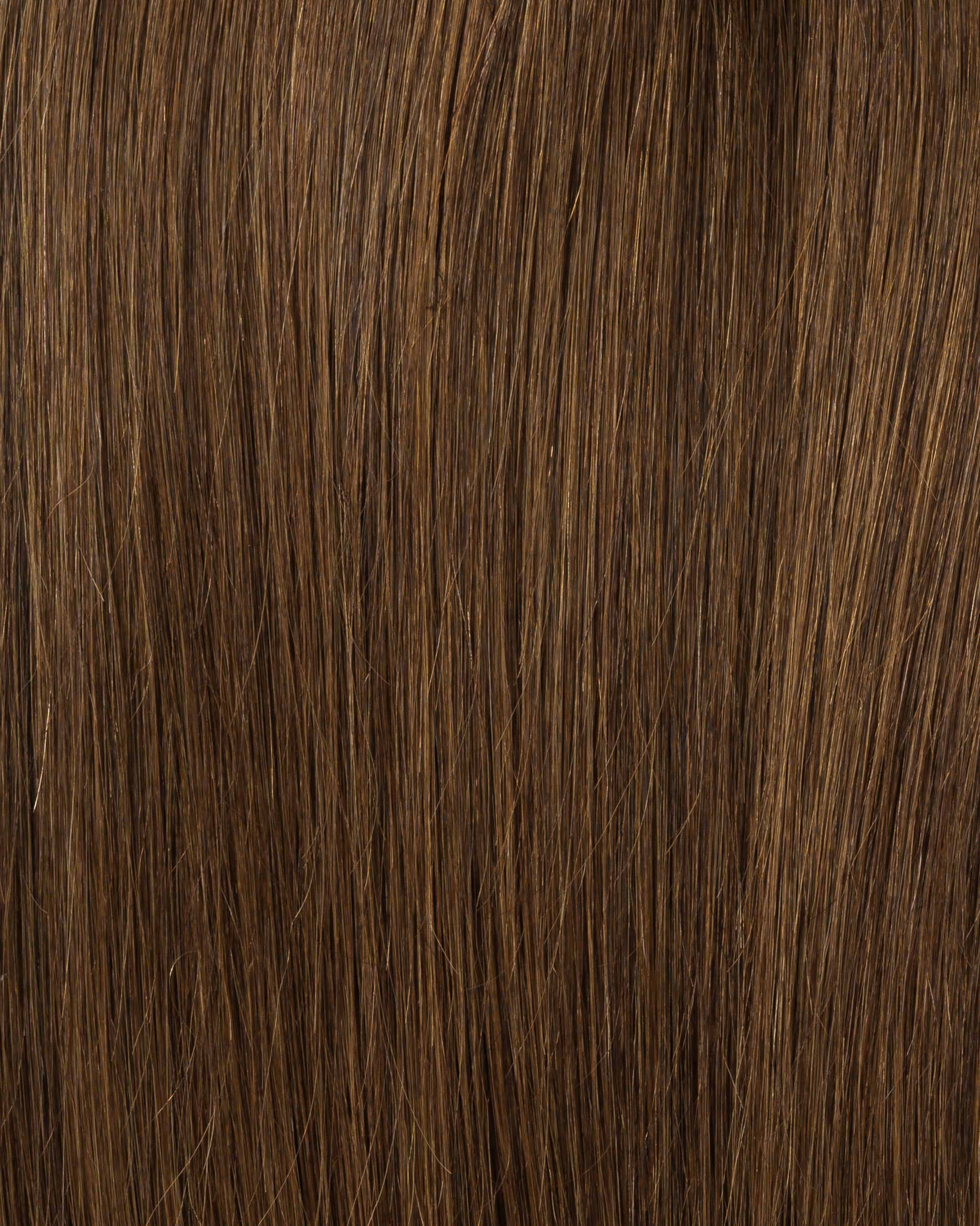 Classic Clip-ins 50 cm - Straight - Classic Clip-ins - Medium Volume - 7 Pieces - Dark Brown - Rapunzel of Sweden - Image 5