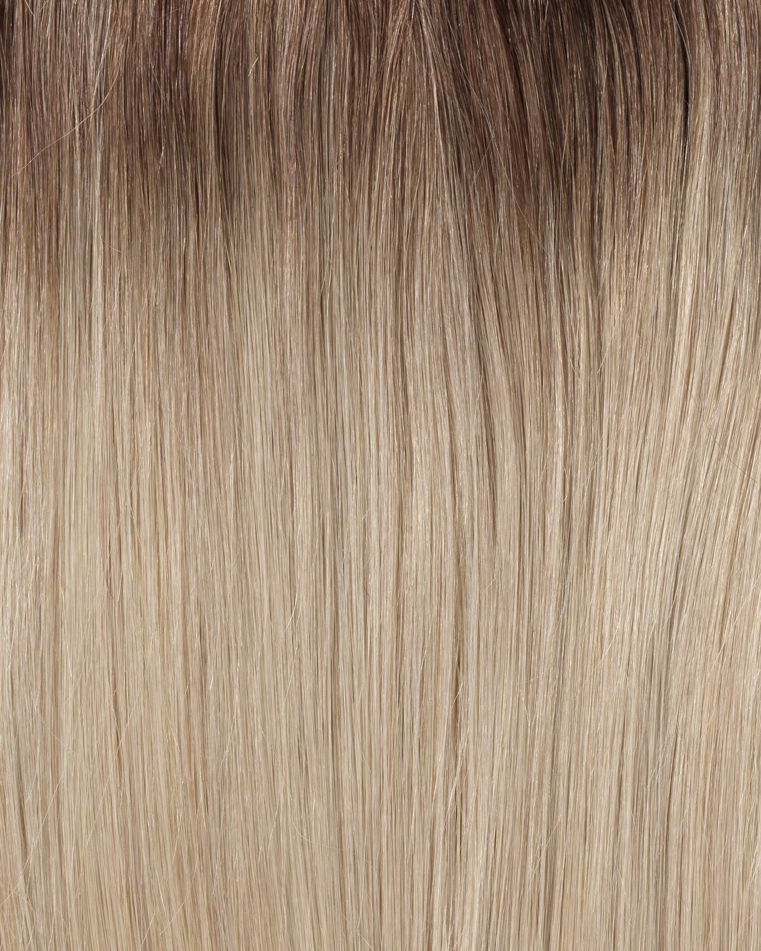 Classic Clip-ins 60 cm - Straight - Classic Clip-ins - Medium Volume - 7 Pieces - Dark Cool Blonde ColorMelt - Rapunzel of Sweden - Image 5