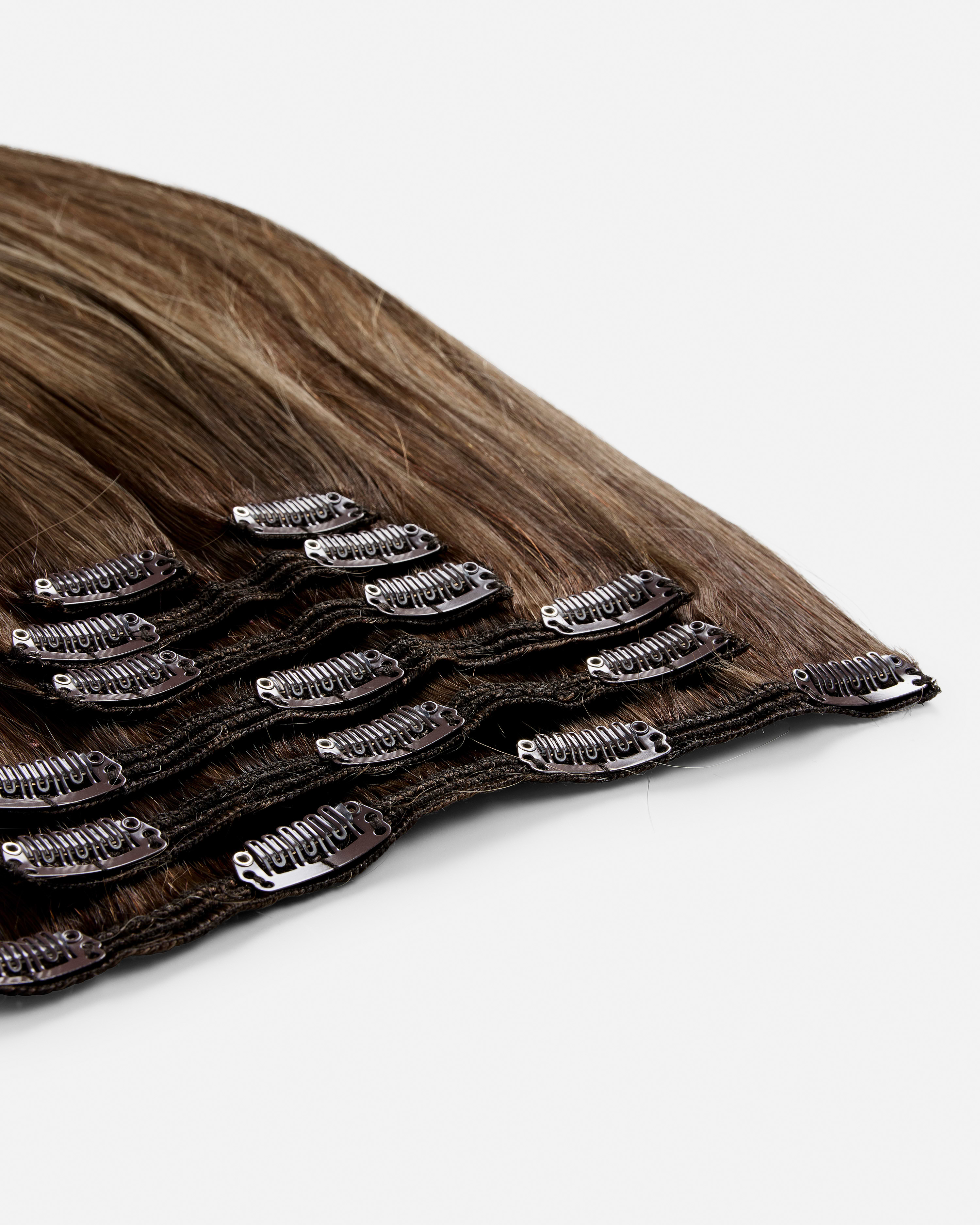 Classic Clip-ins 70 cm - Straight - Classic Clip-ins - Medium Volume - 7 Pieces - Hazelnut Caramel Balayage - Rapunzel of Sweden - Image 2