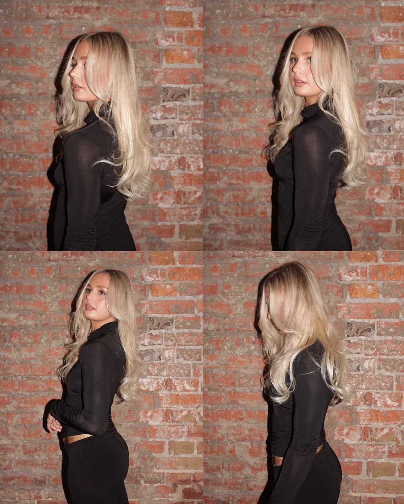 Halo Hairband 50 cm - Straight - Classic Halo Hairband Clip-ins - Medium Volume - Platinum Blonde - Rapunzel of Sweden - Image 4