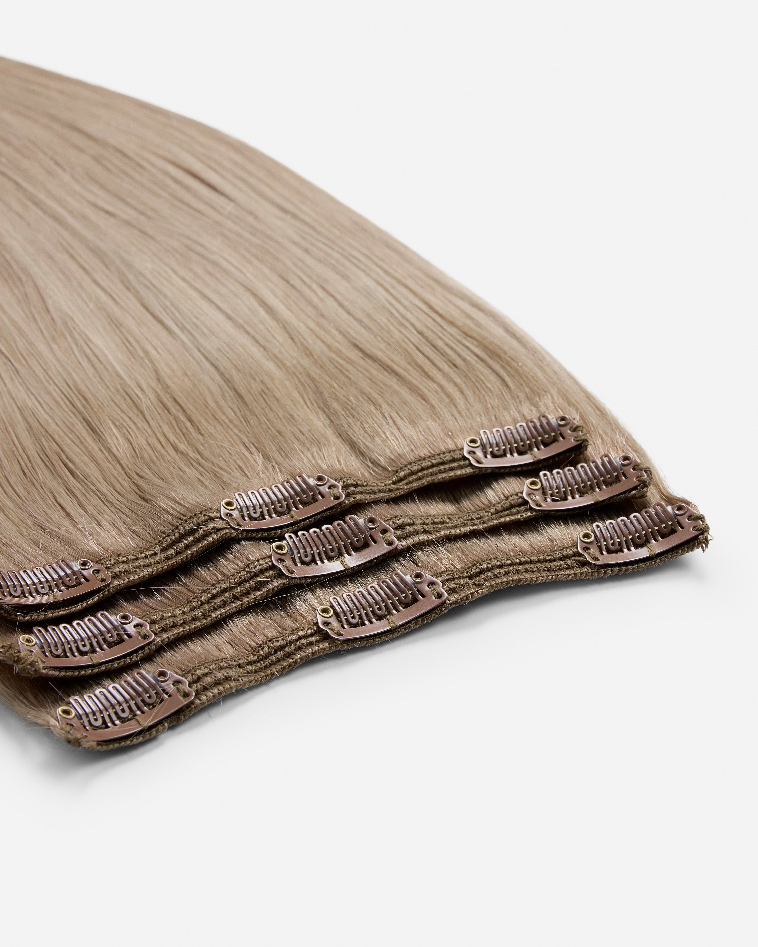 Classic Clip-ins 40 cm - Straight - Classic Clip-ins - Light Volume - 3 Pieces - Sandy Blonde Balayage - Rapunzel of Sweden - Image 4