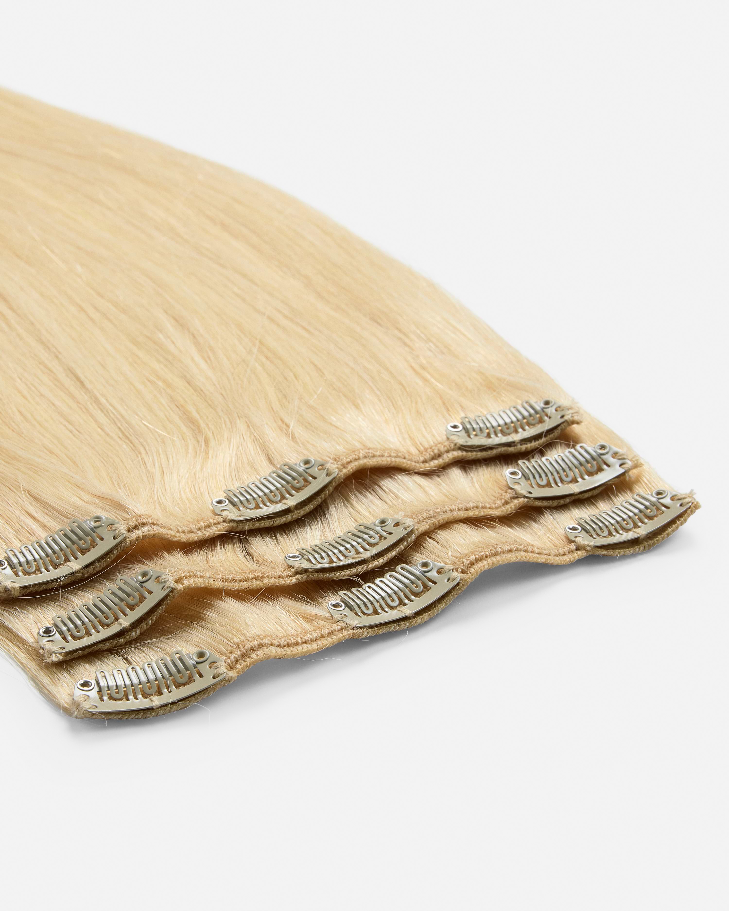 Classic Clip-ins 40 cm - Straight - Classic Clip-ins - Light Volume - 3 Pieces - Honey Blonde - Rapunzel of Sweden - Image 4