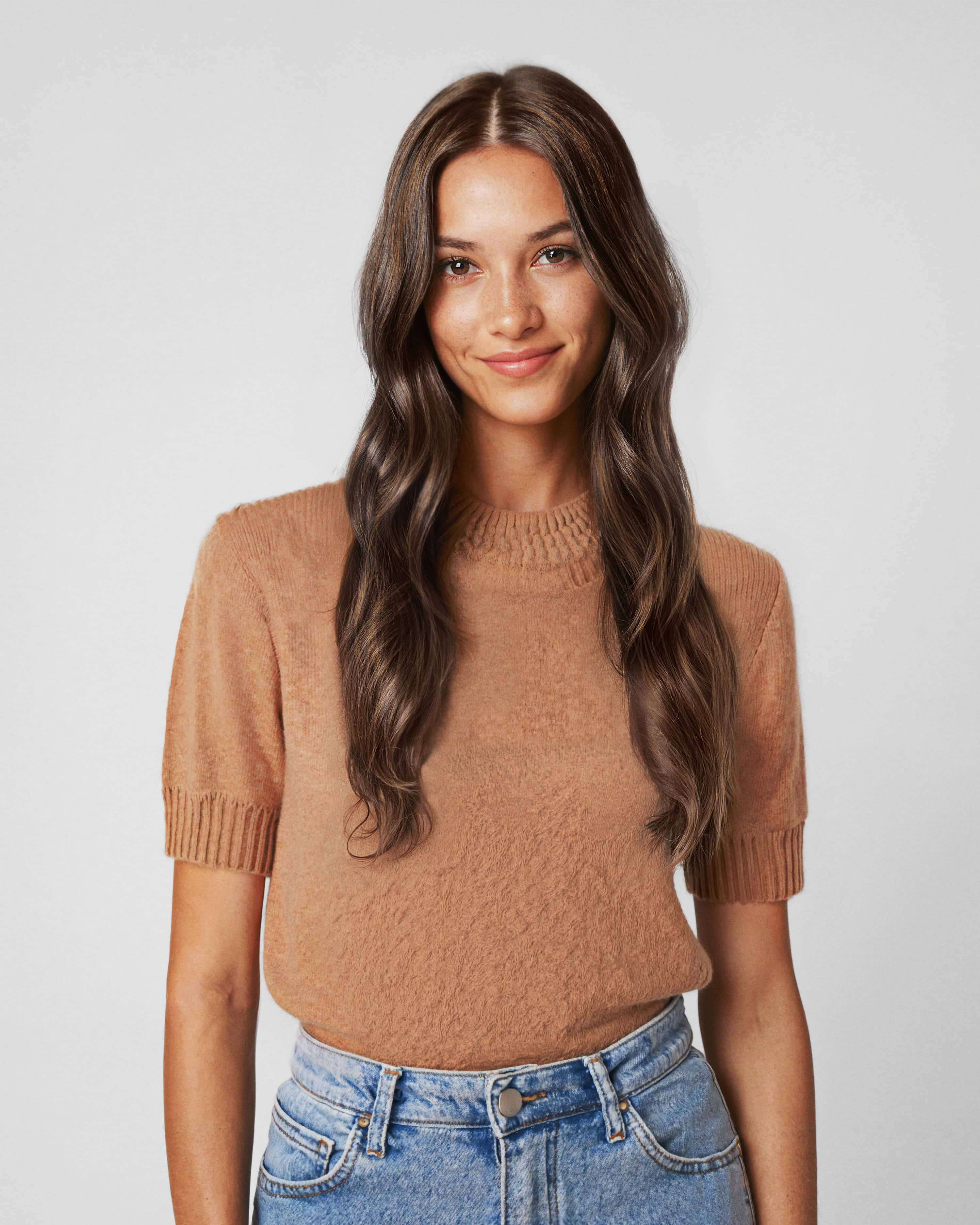 Classic Clip-ins 50 cm - Straight - Classic Clip-ins - Light Volume - 3 Pieces - Chocolate Mix - Rapunzel of Sweden - Image 2