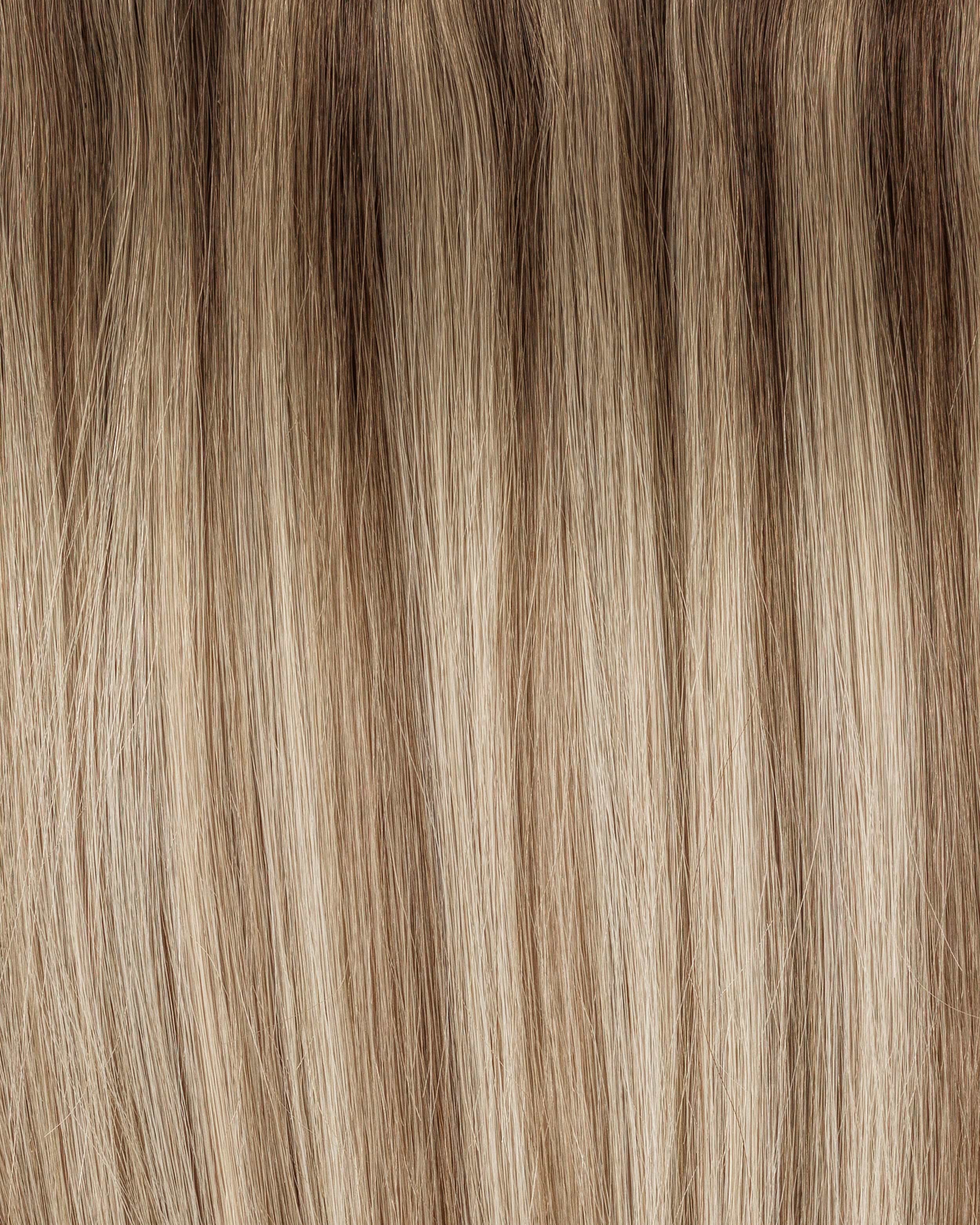 Classic Clip-ins 50 cm - Straight - Classic Clip-ins - Light Volume - 3 Pieces - Brown Ash Blonde Balayage - Rapunzel of Sweden - Image 5