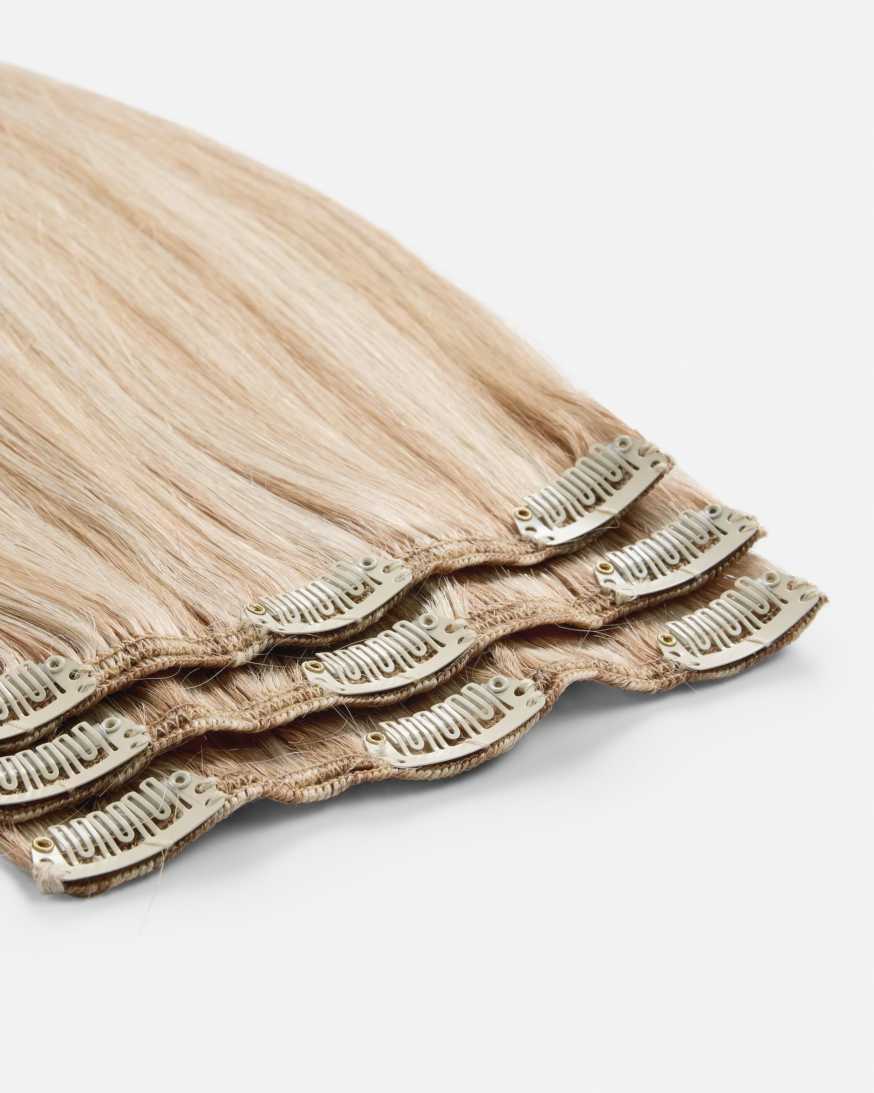 Classic Clip-ins 50 cm - Straight - Classic Clip-ins - Light Volume - 3 Pieces - Scandinavian Blonde - Rapunzel of Sweden - Image 4