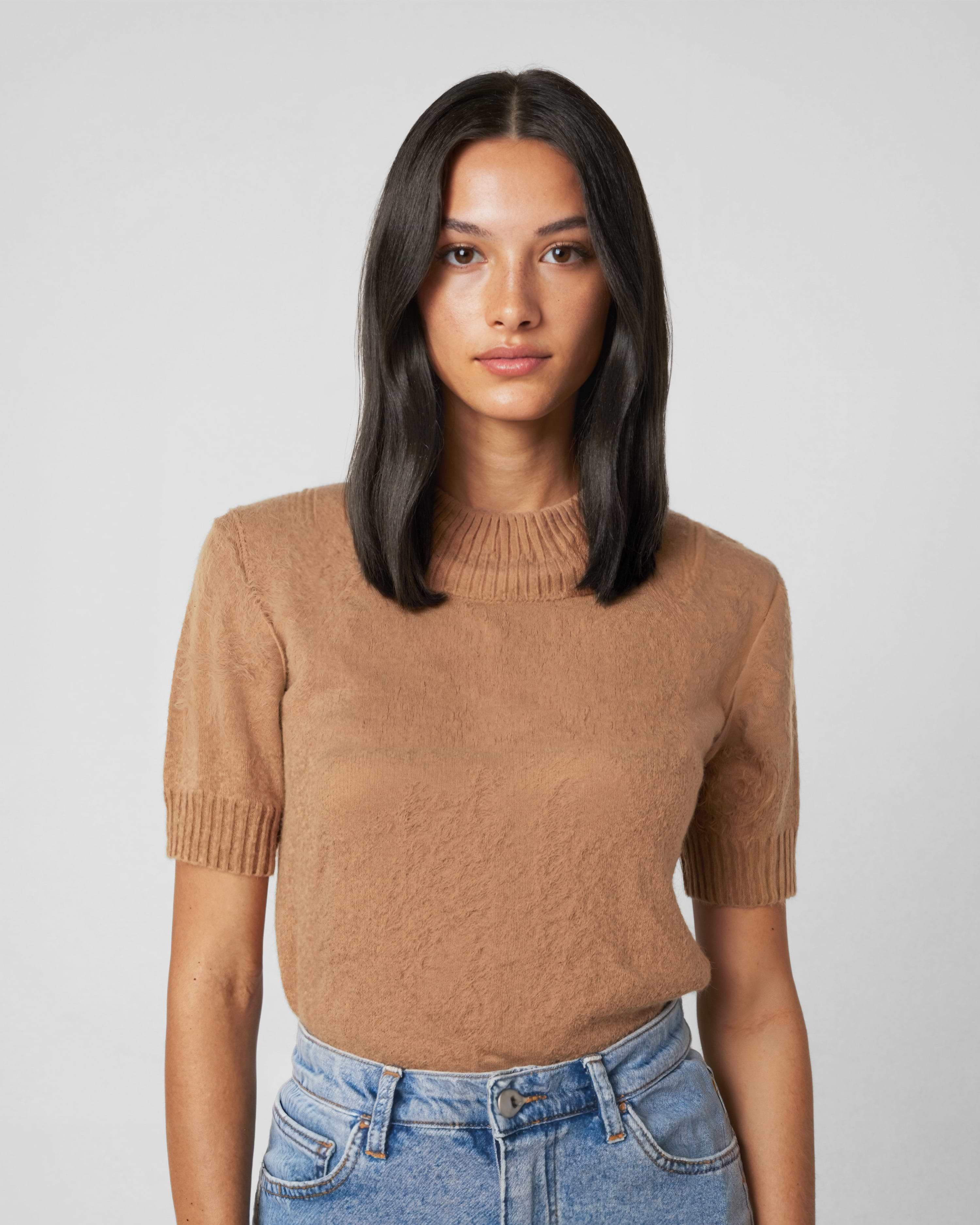 Classic Clip-ins 60 cm - Straight - Classic Clip-ins - Light Volume - 3 Pieces - Black Brown - Rapunzel of Sweden - Image 3