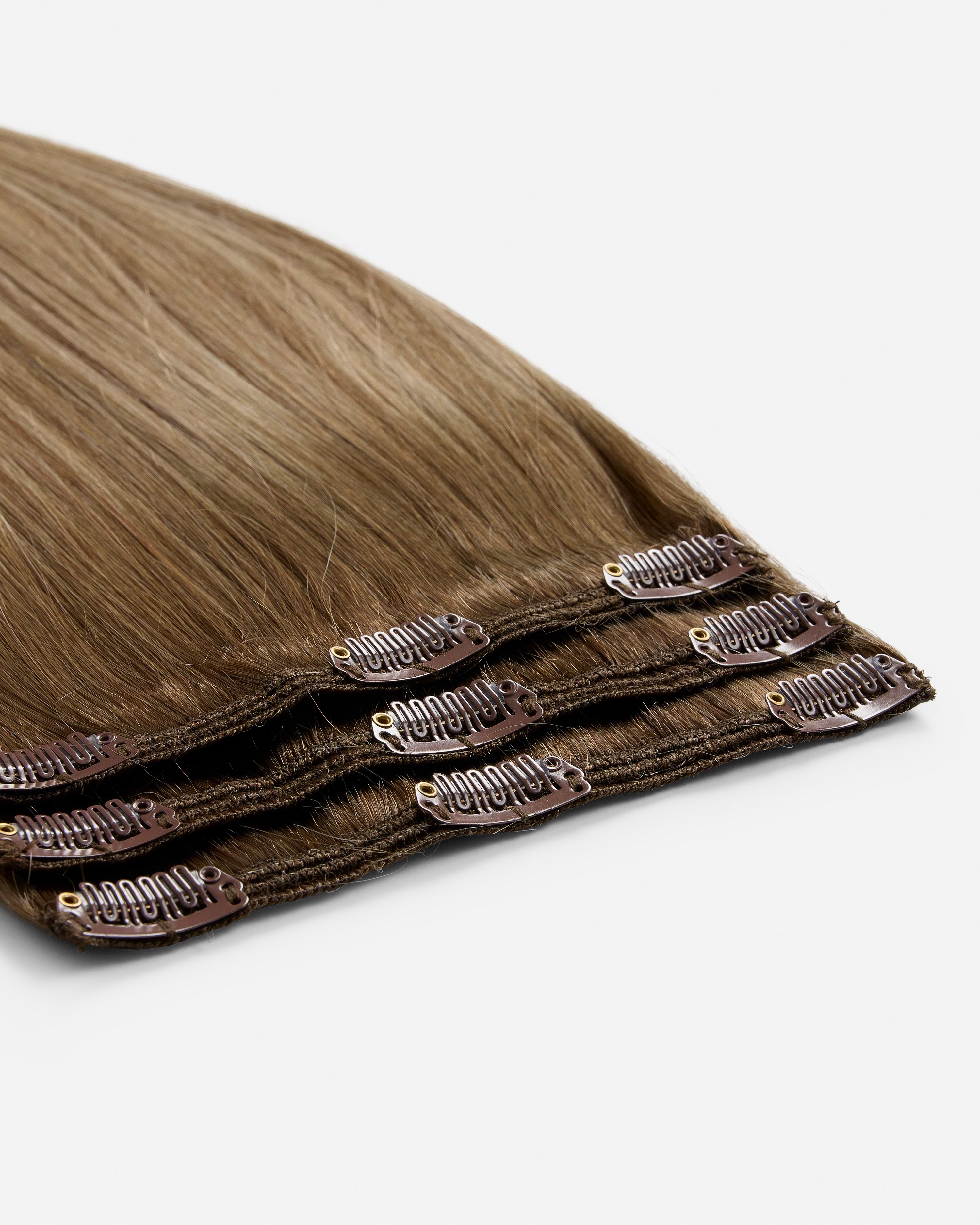 Classic Clip-ins 60 cm - Straight - Classic Clip-ins - Light Volume - 3 Pieces - Brownish Blonde Balayage - Rapunzel of Sweden - Image 4
