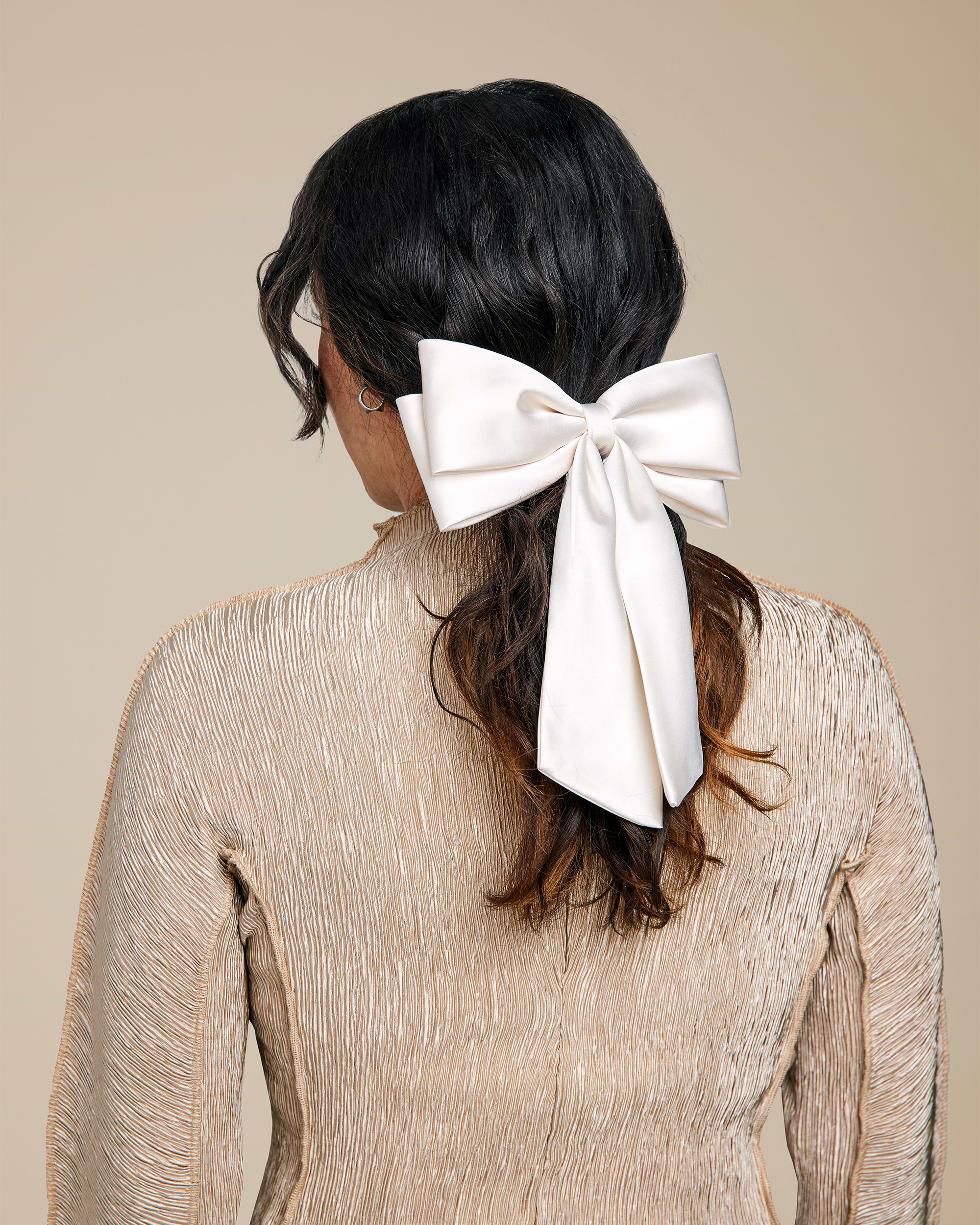 Silk Bow Hair Clip