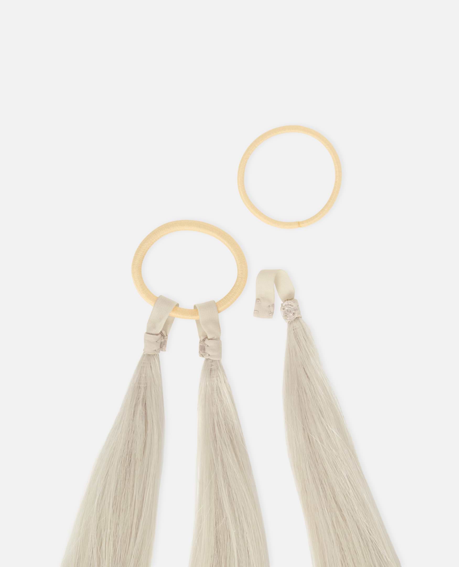 Braid 55 cm - Straight - Hair Tie - Light Grey - Rapunzel of Sweden - Image 2