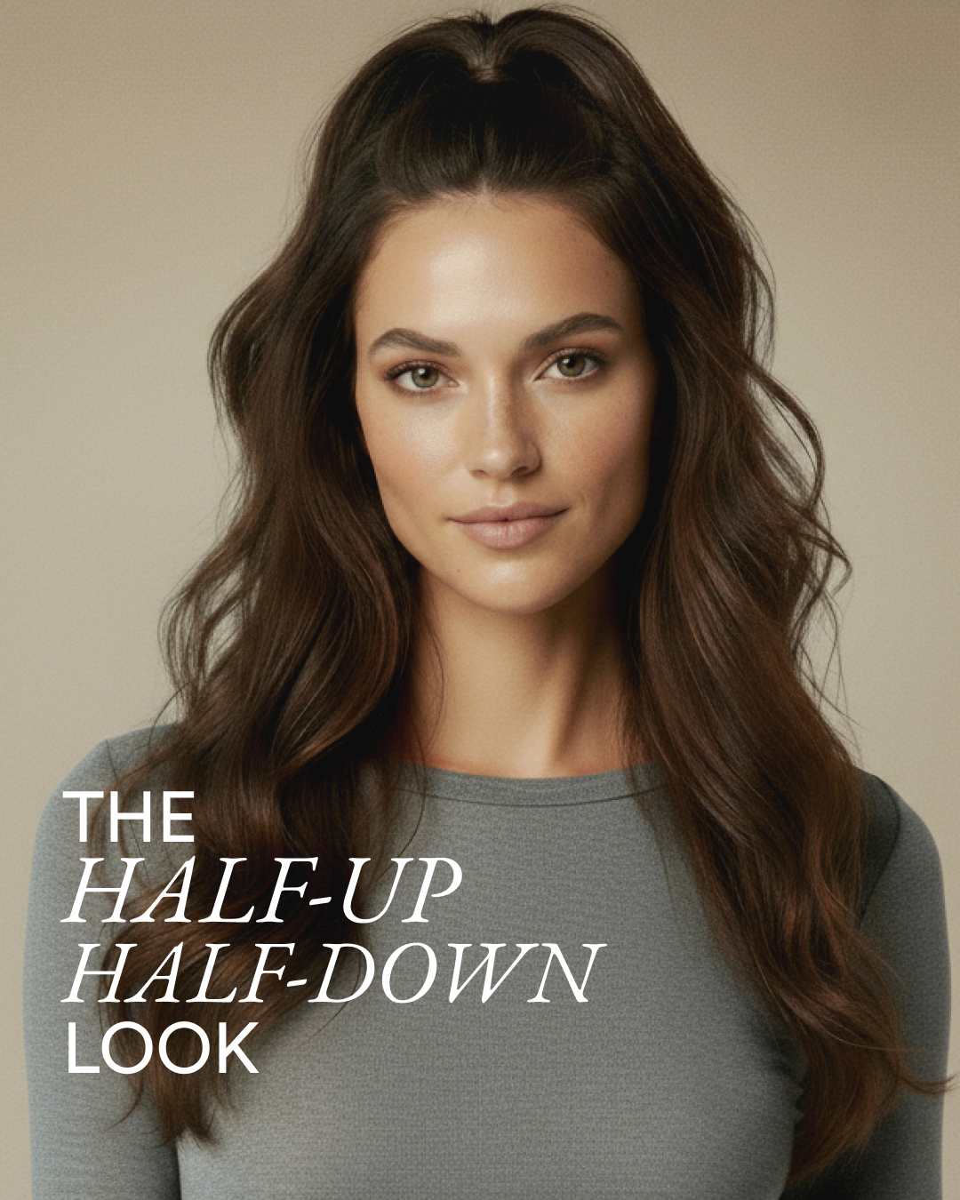 The Half up half down Look 50 cm Dark Brown 1