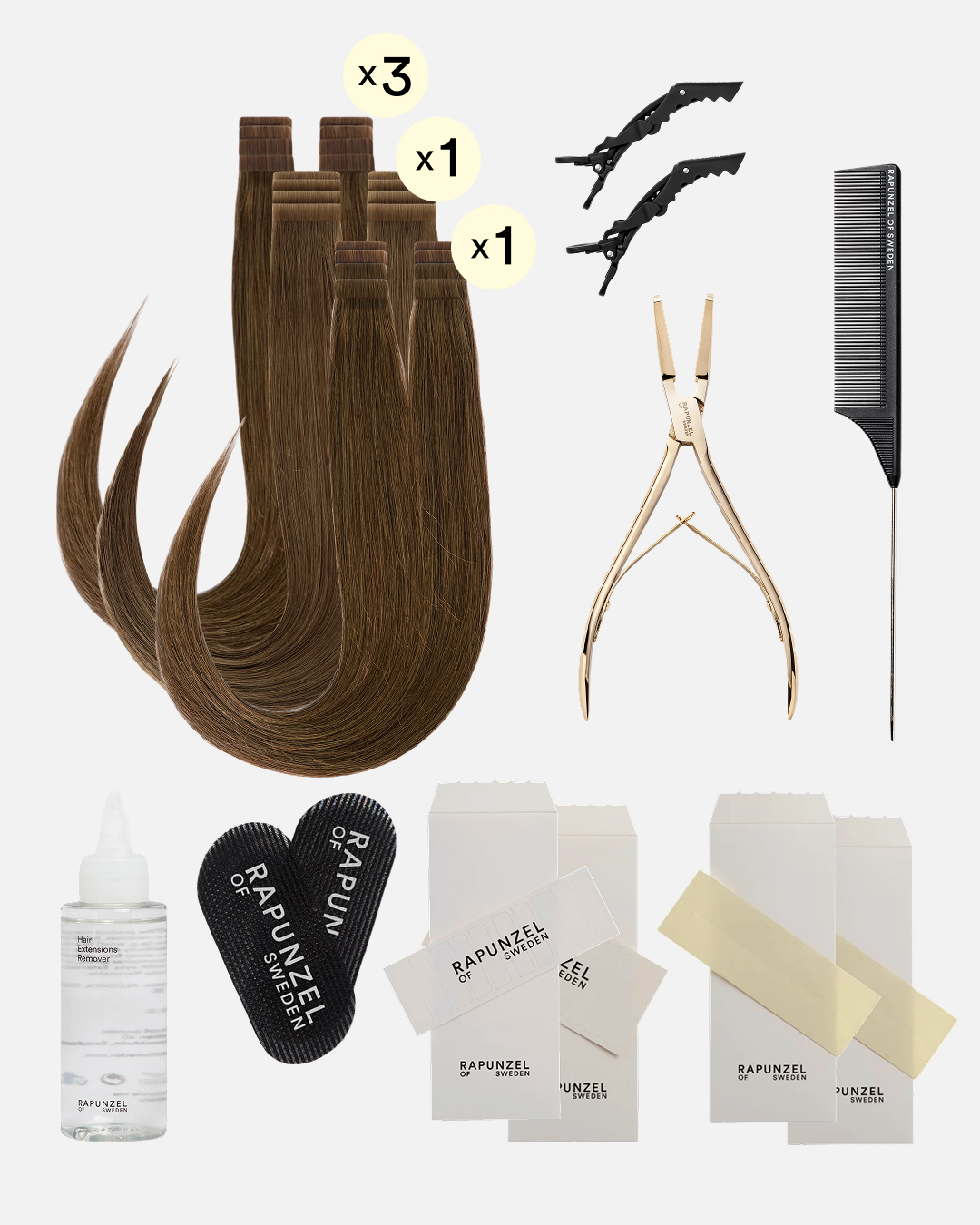 The Timeless Look Starter Kit 50 cm Brown