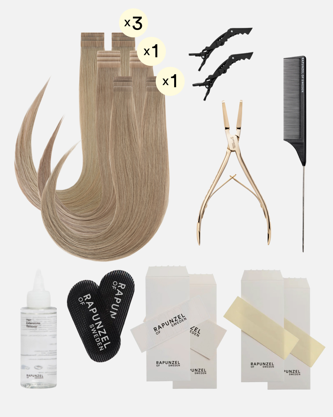 The Timeless Look Starter Kit 50 cm Cendre ash