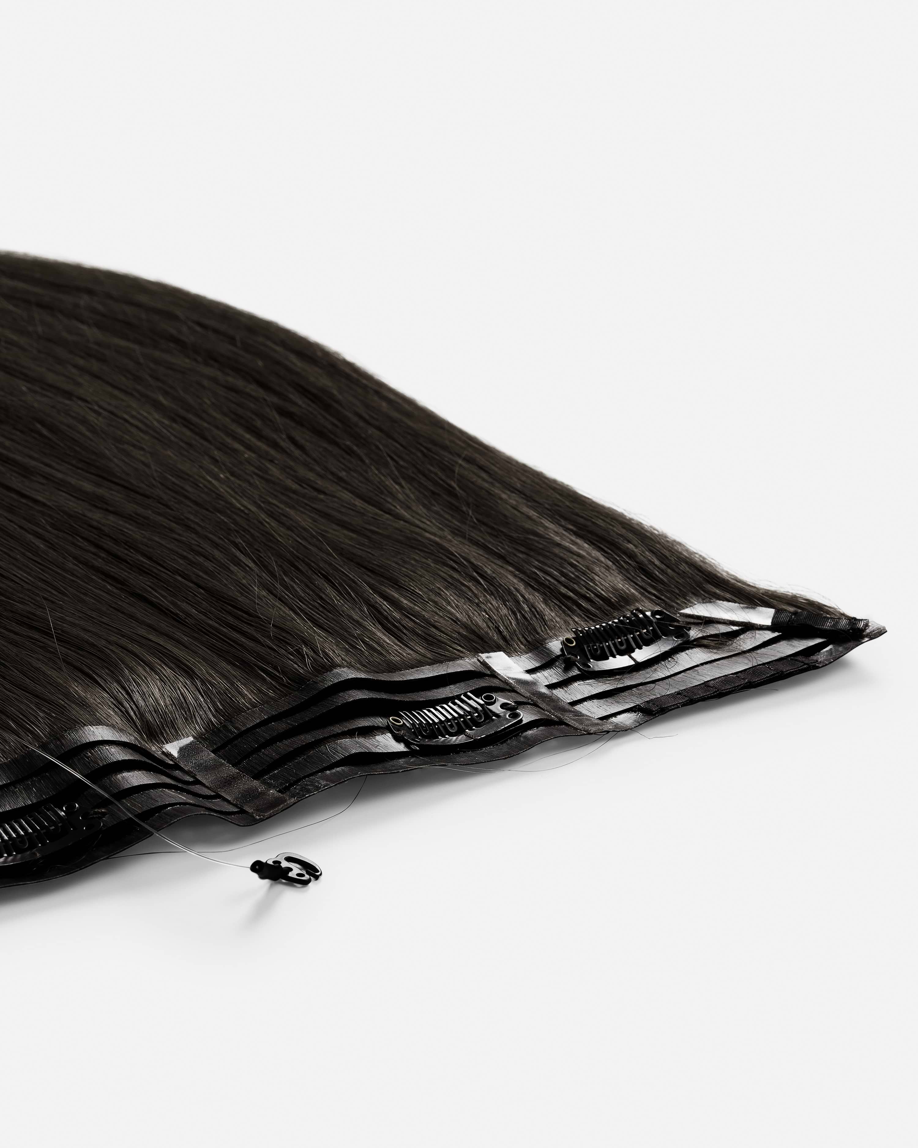 Halo Hairband 40 cm - Straight - Invisible Halo Hairband Clip-ins - Light Volume - Black Brown - Rapunzel of Sweden - Image 4