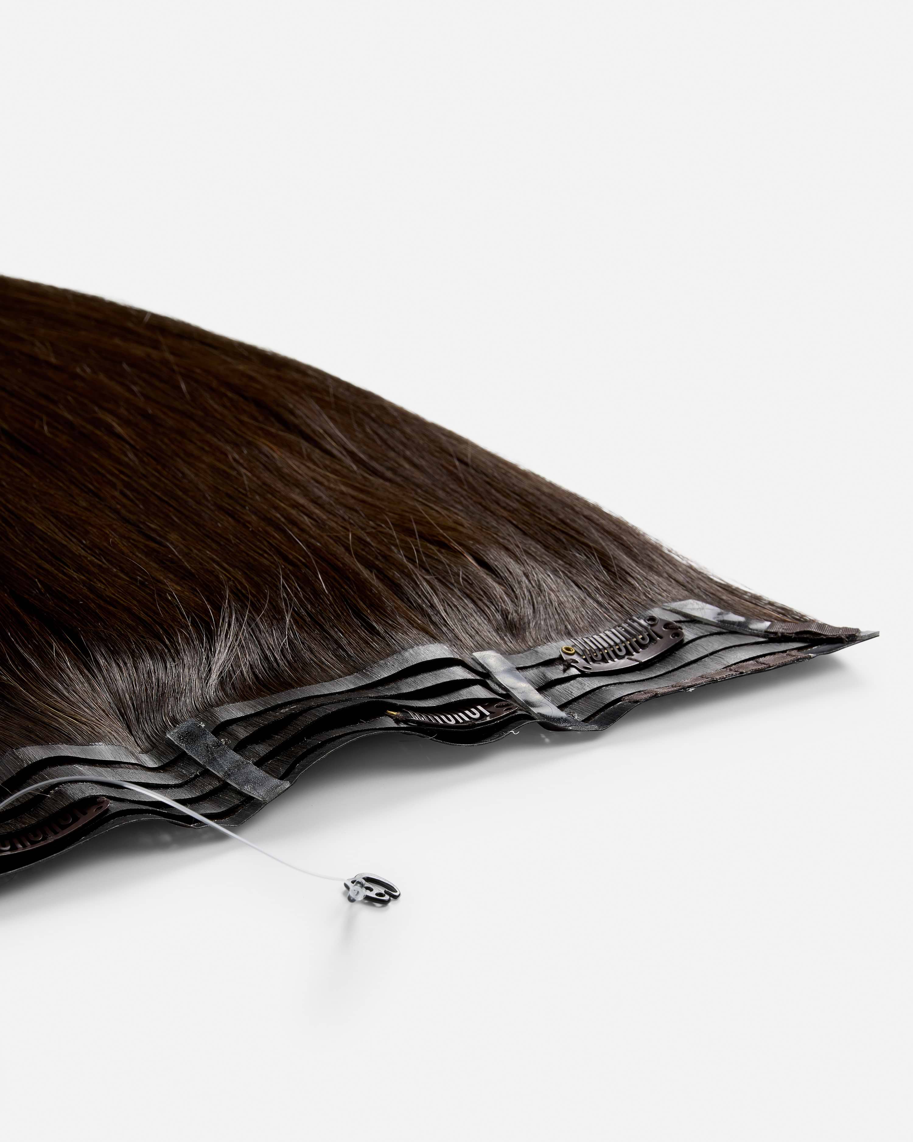 Halo Hairband 40 cm - Straight - Invisible Halo Hairband Clip-ins - Light Volume - Chocolate Brown - Rapunzel of Sweden - Image 4