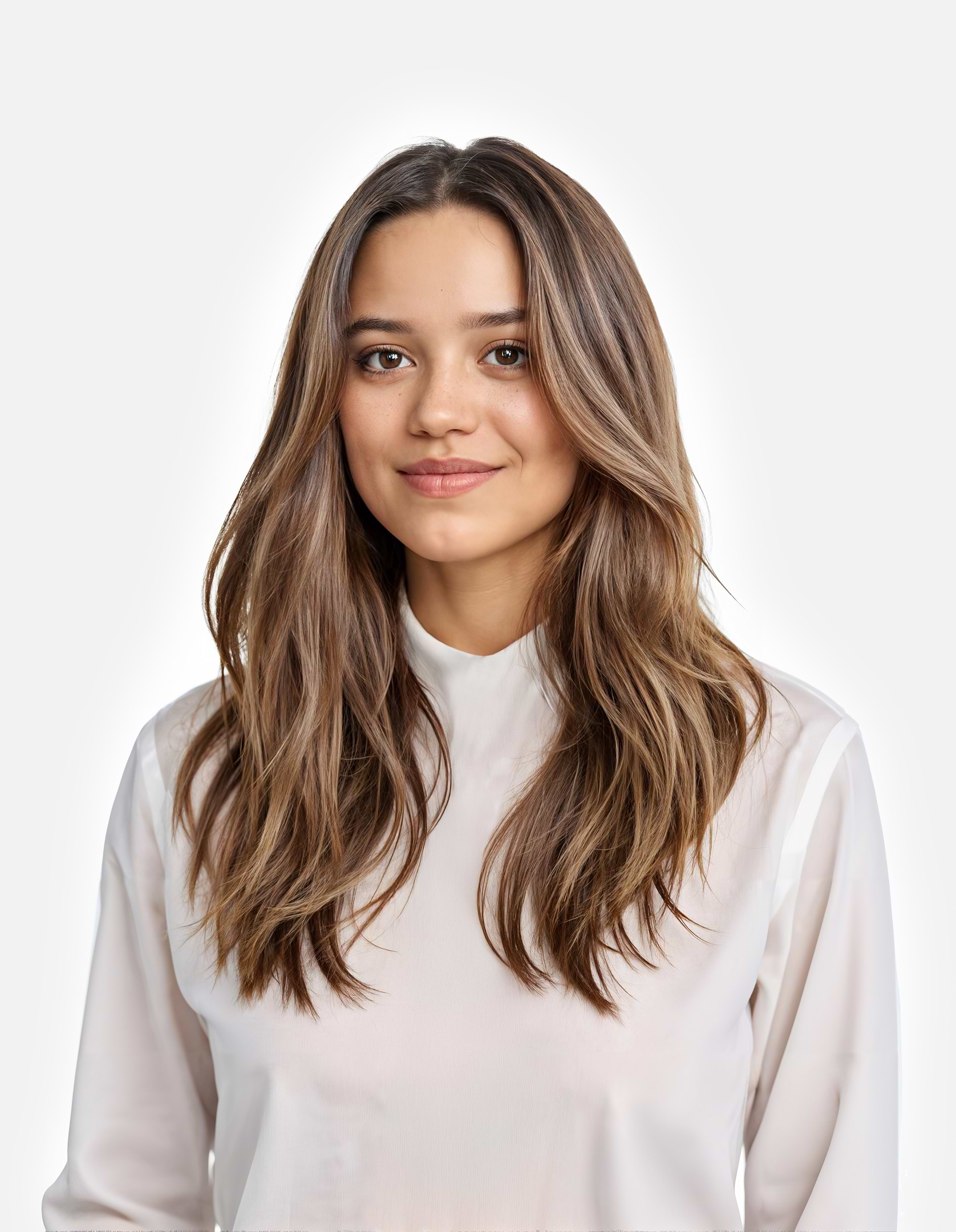 Invisible Clip-ins 40 cm - Straight - Invisible Clip-ins - Medium Volume - 7 Pieces - Brownish Blonde Balayage - Rapunzel of Sweden - Image 2