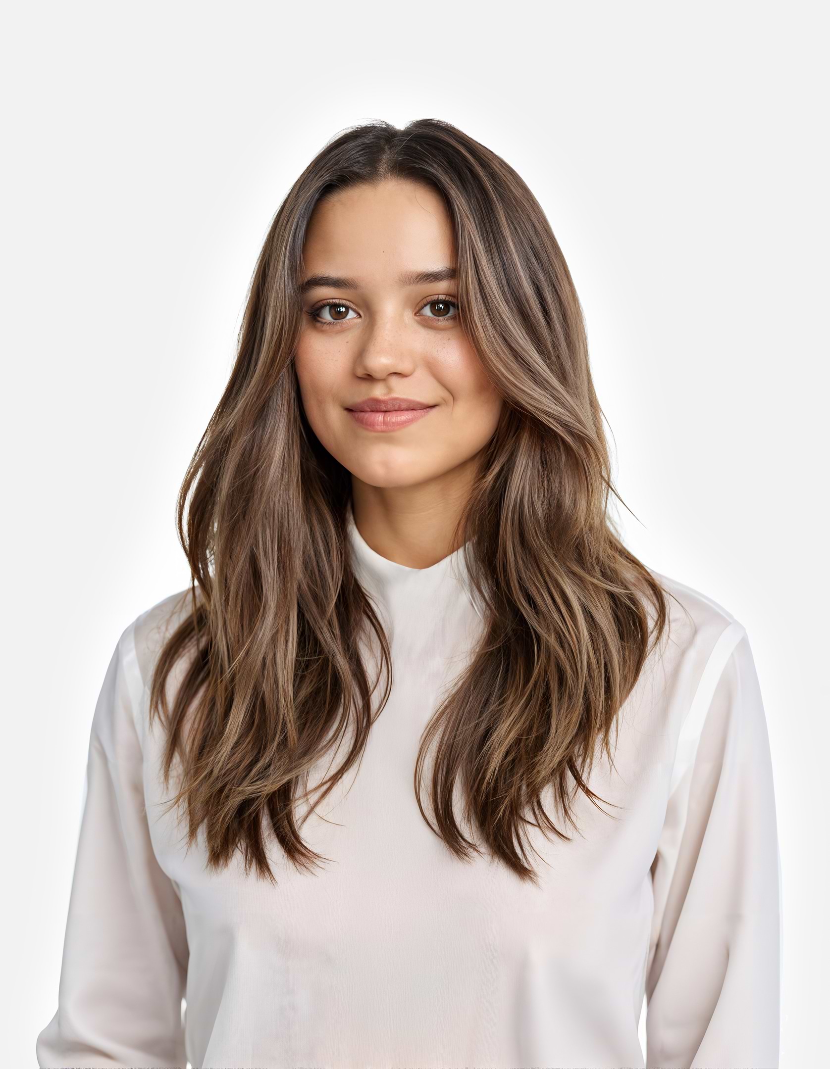 Invisible Clip-ins 40 cm - Straight - Invisible Clip-ins - Medium Volume - 7 Pieces - Hazelnut Caramel Balayage - Rapunzel of Sweden - Image 2