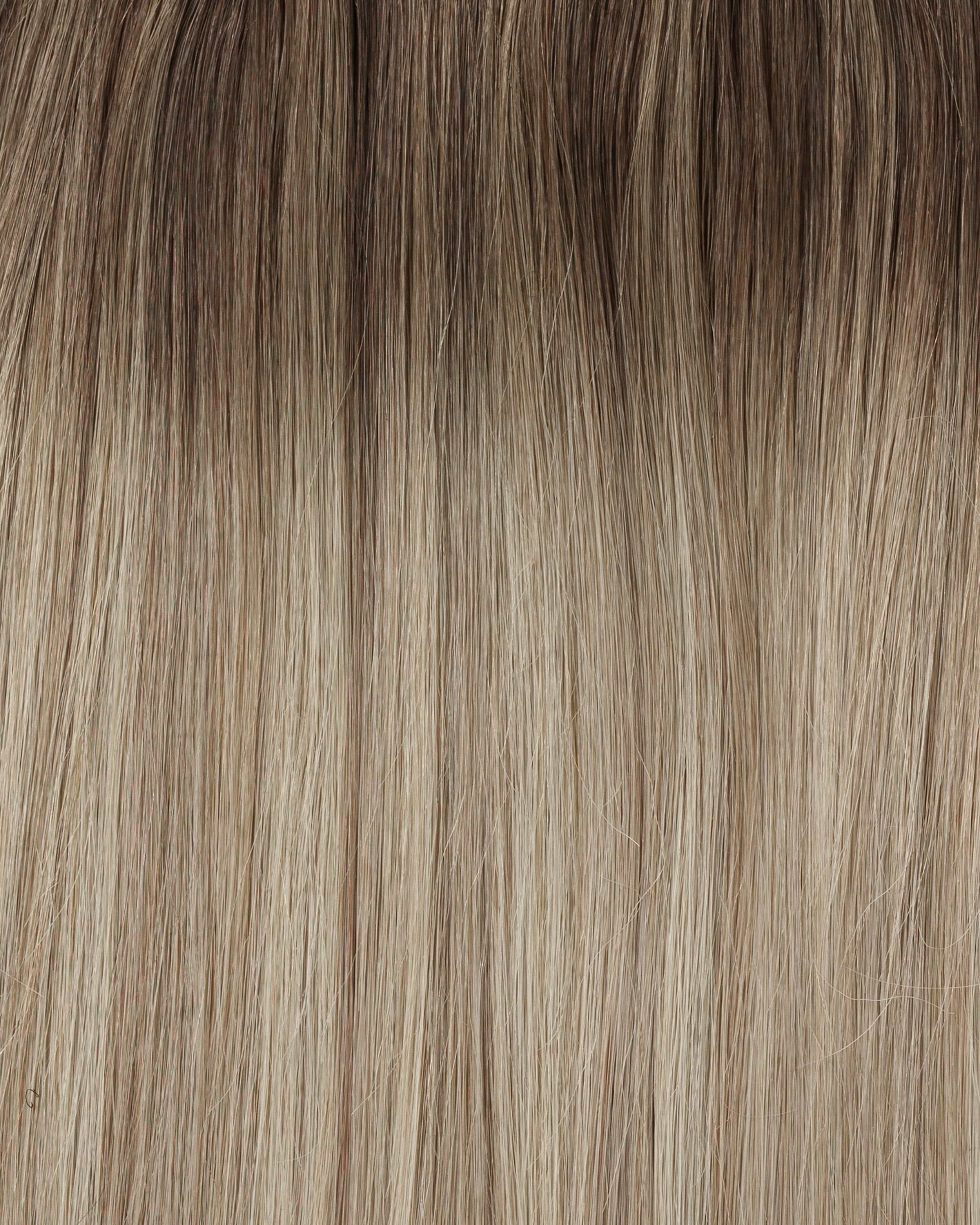 Ultra Tape Extensions 40 cm - Straight - Classic Tape 4 cm - 10 Pieces - Dark Ashy Blonde Balayage - Rapunzel of Sweden - Image 5
