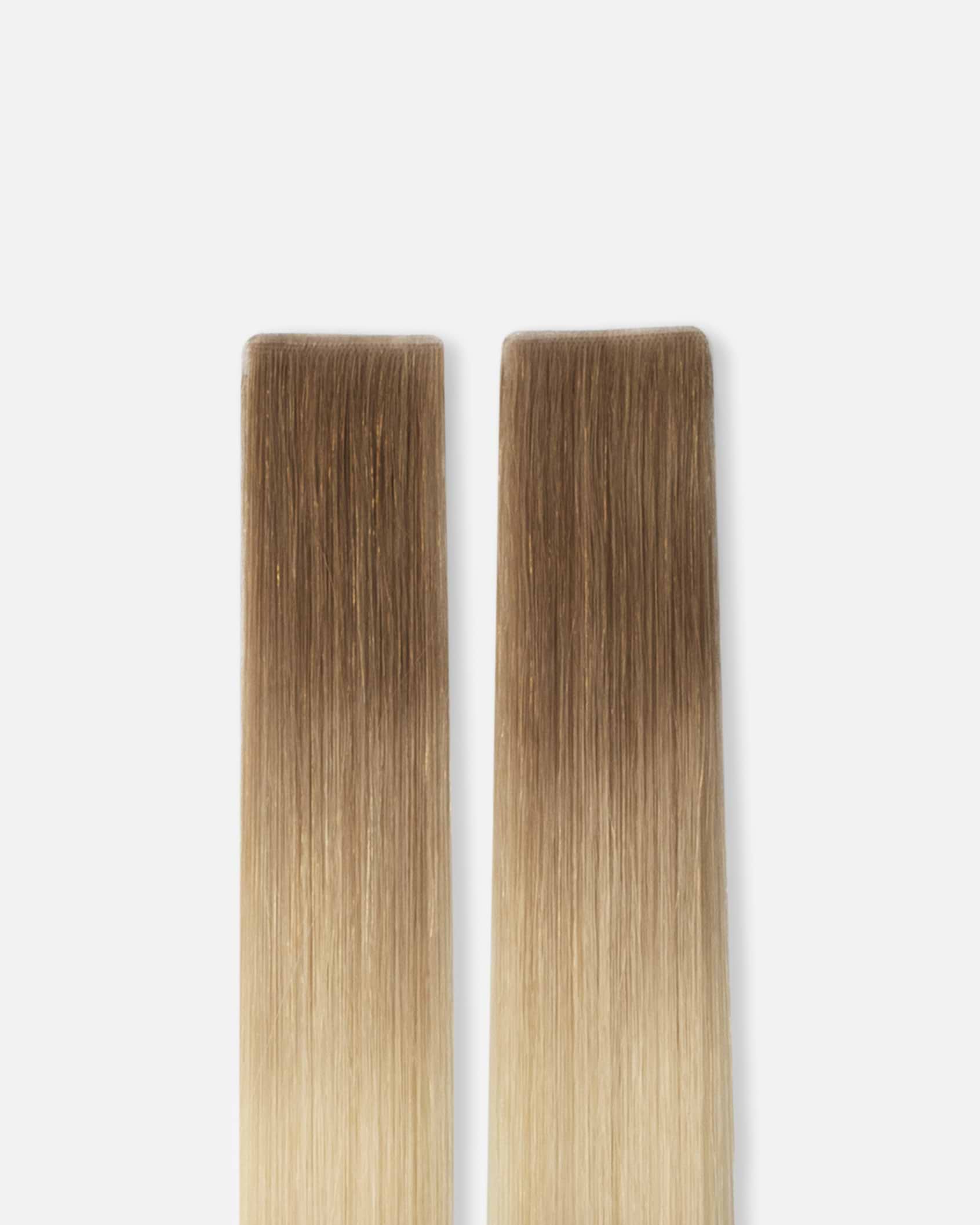Ultra Tape Extensions 40 cm - Straight - Seamless Tape 3 cm - 10 Pieces - Cool Platinum Blonde Balayage - Rapunzel of Sweden - Image 4