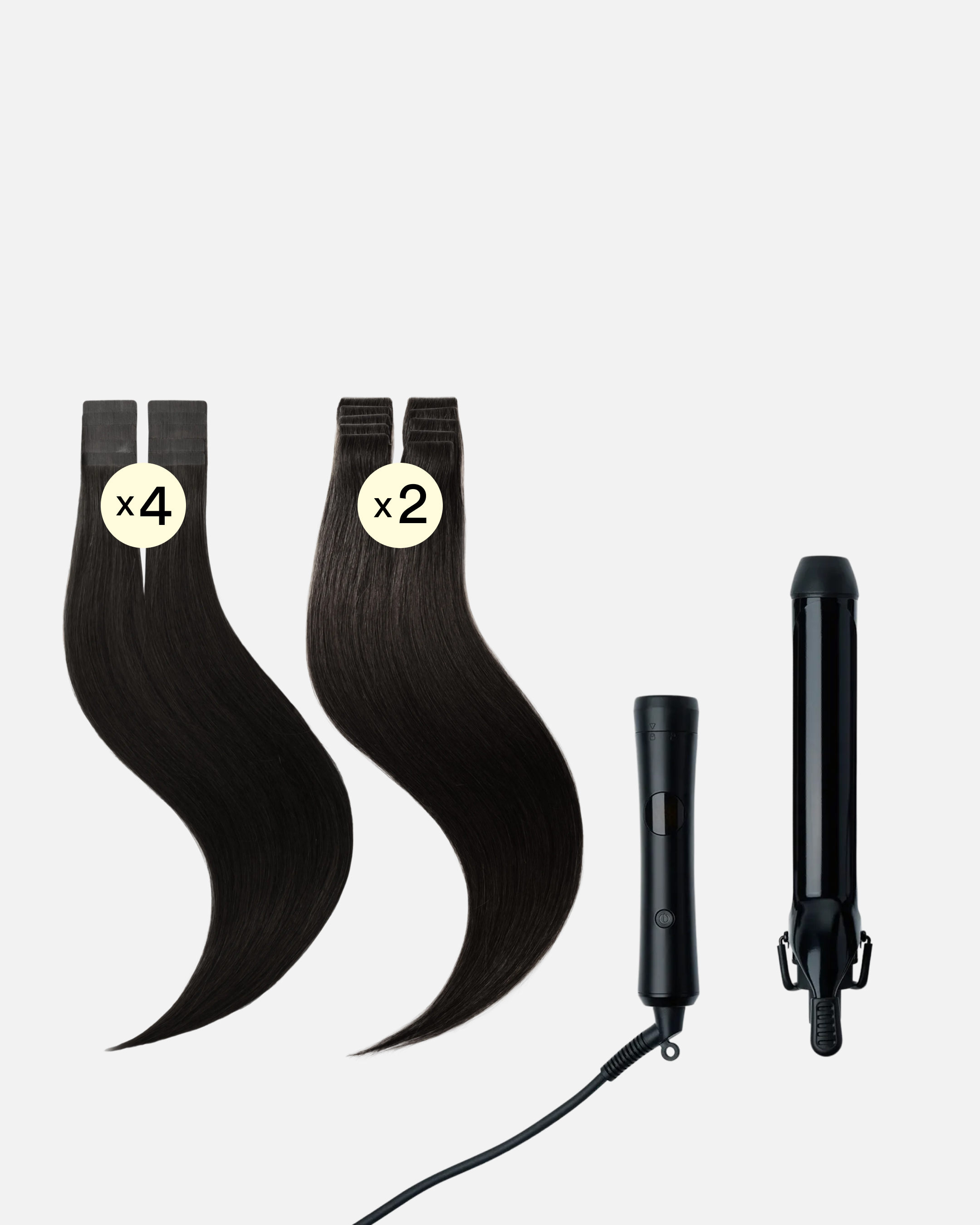 Hollywood Waves Wedding Hair 50 cm Black