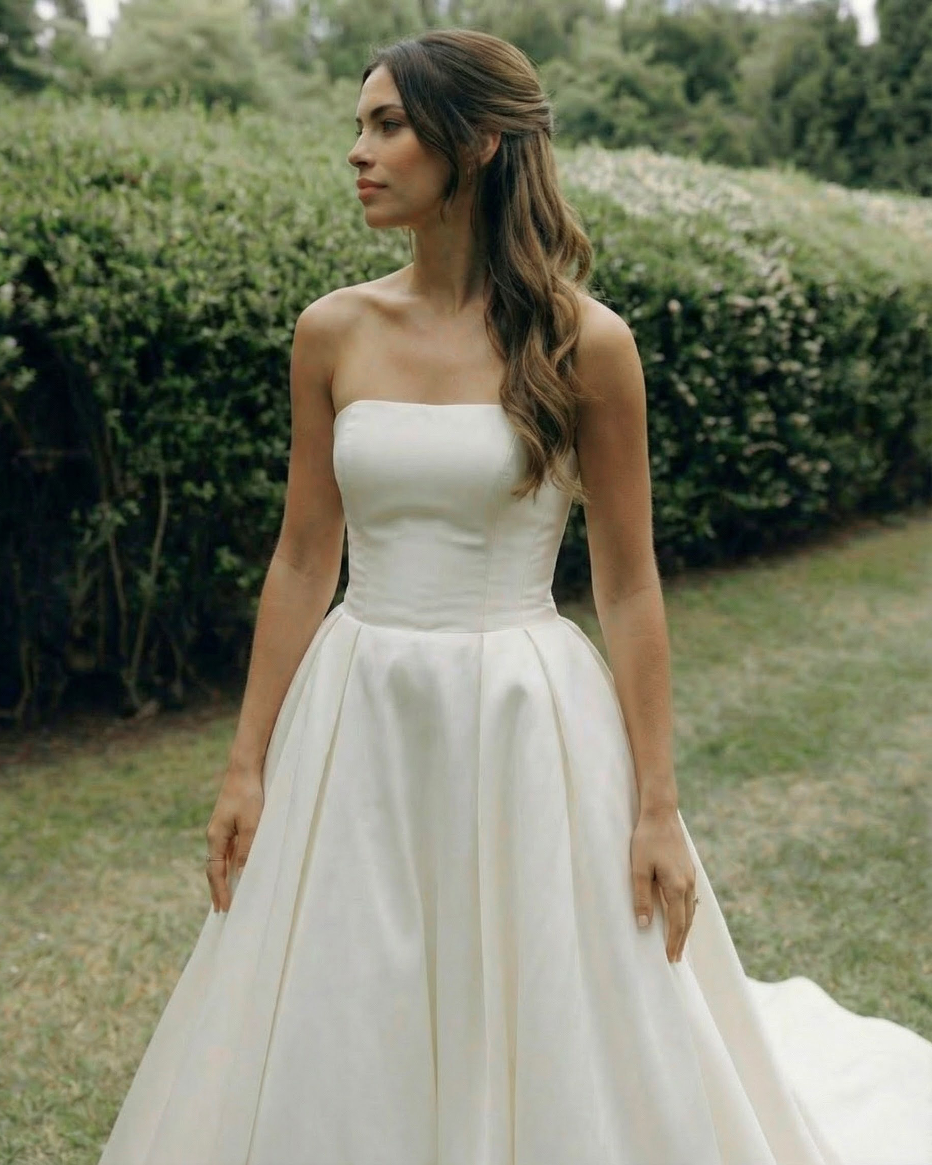 Half Up-Do Wedding Hair 50 cm Black