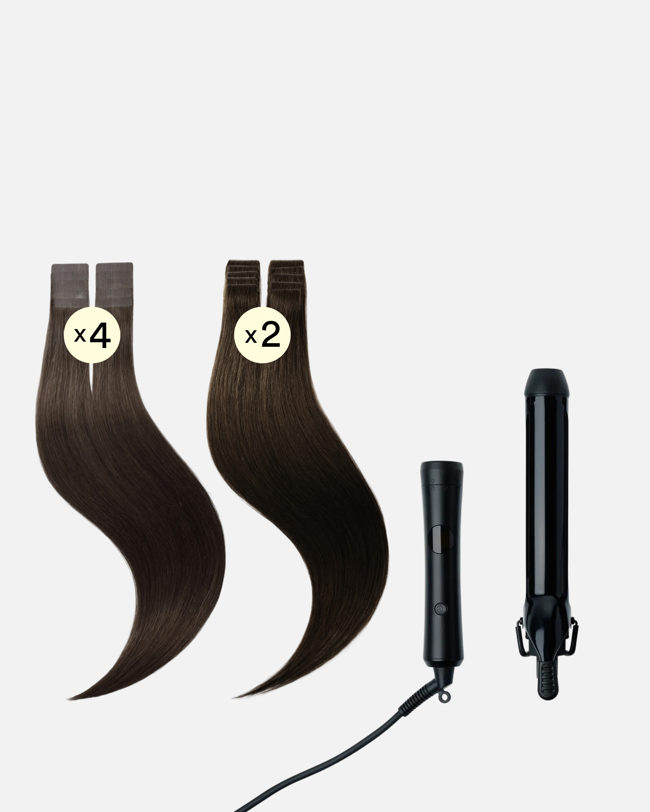 Hollywood Waves Wedding Hair 50 cm Black Brown