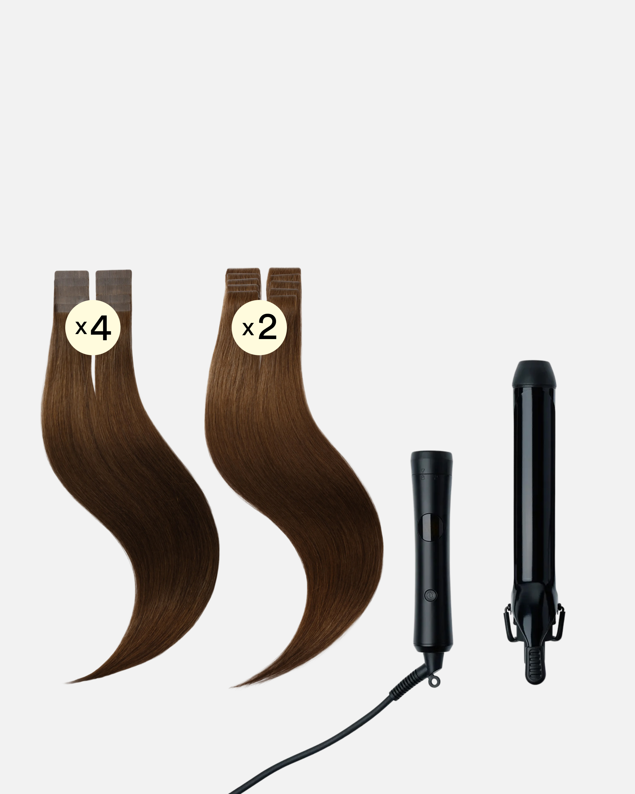 Hollywood Waves Wedding Hair 50 cm Dark Brown