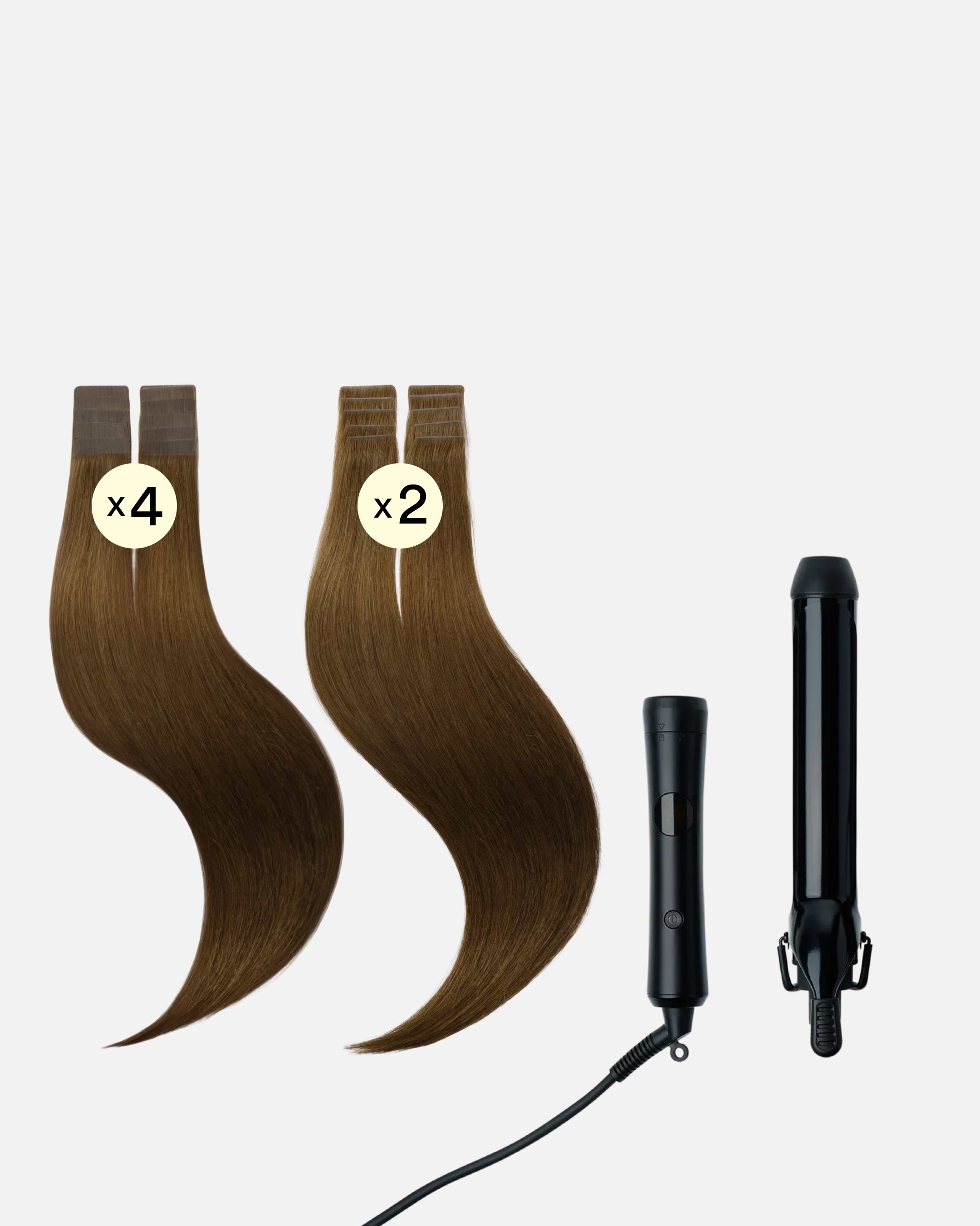 Hollywood Waves Wedding Hair 50 cm Brown