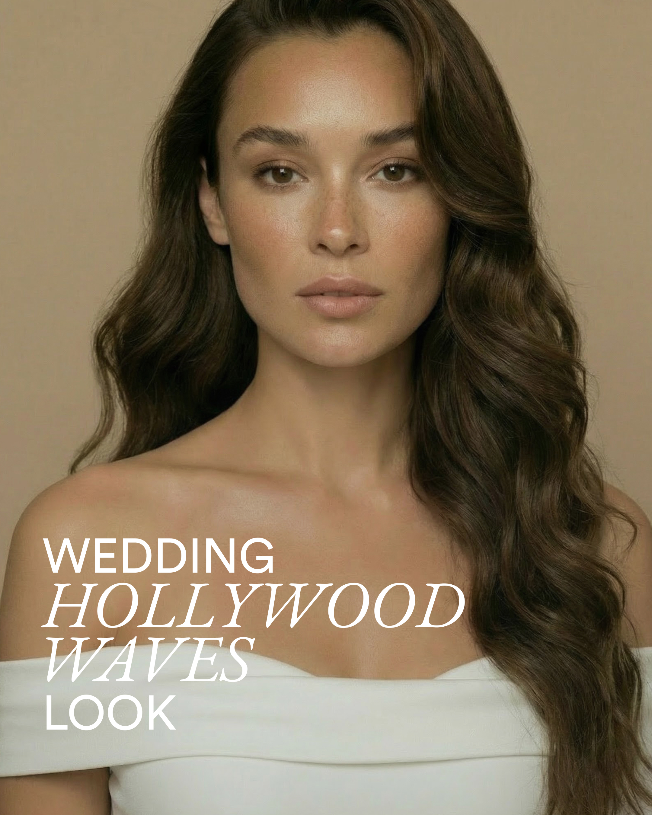 Hollywood Waves Wedding Hair 50 cm Dark Ashy Blonde Balayage